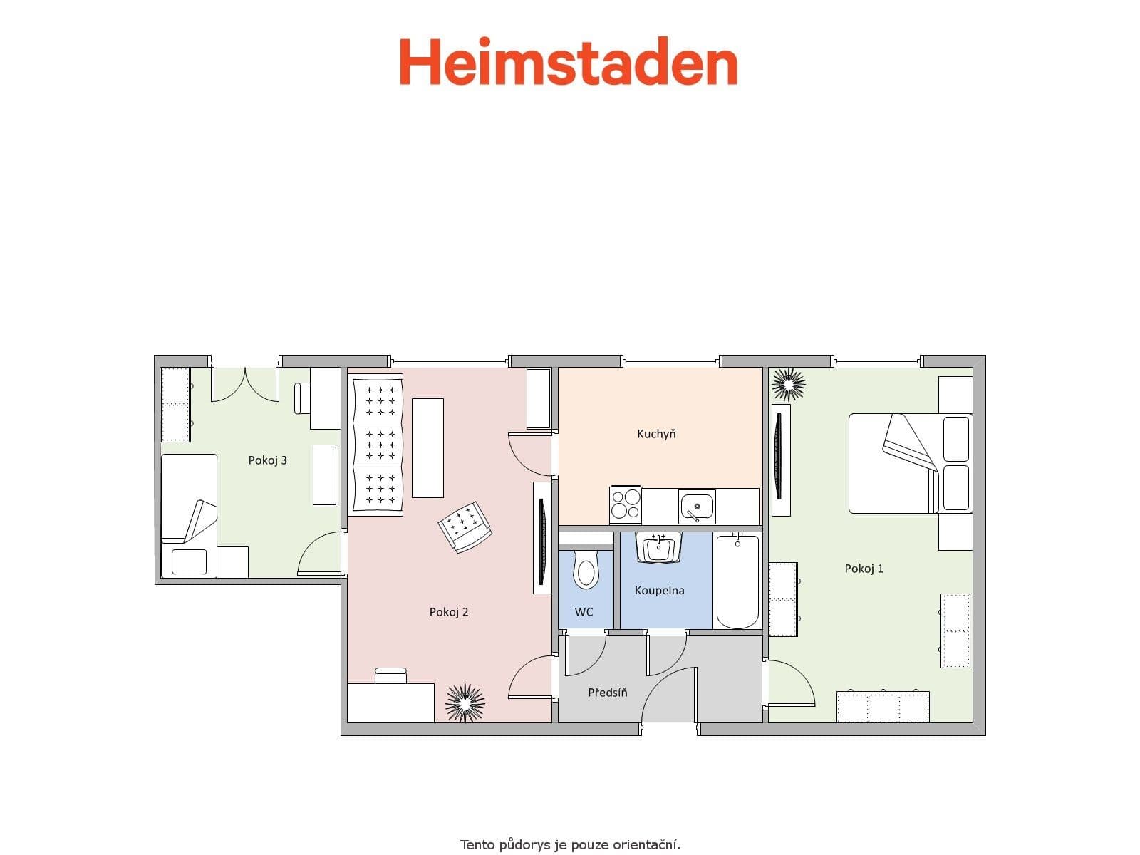 Prenájom bytu 3-izbový 63 m², Národní třída, Havířov, Moravskoslezský kraj Prenájom bytu 3-izbový 63 m², Národní třída, Havířov, Moravskoslezský kraj