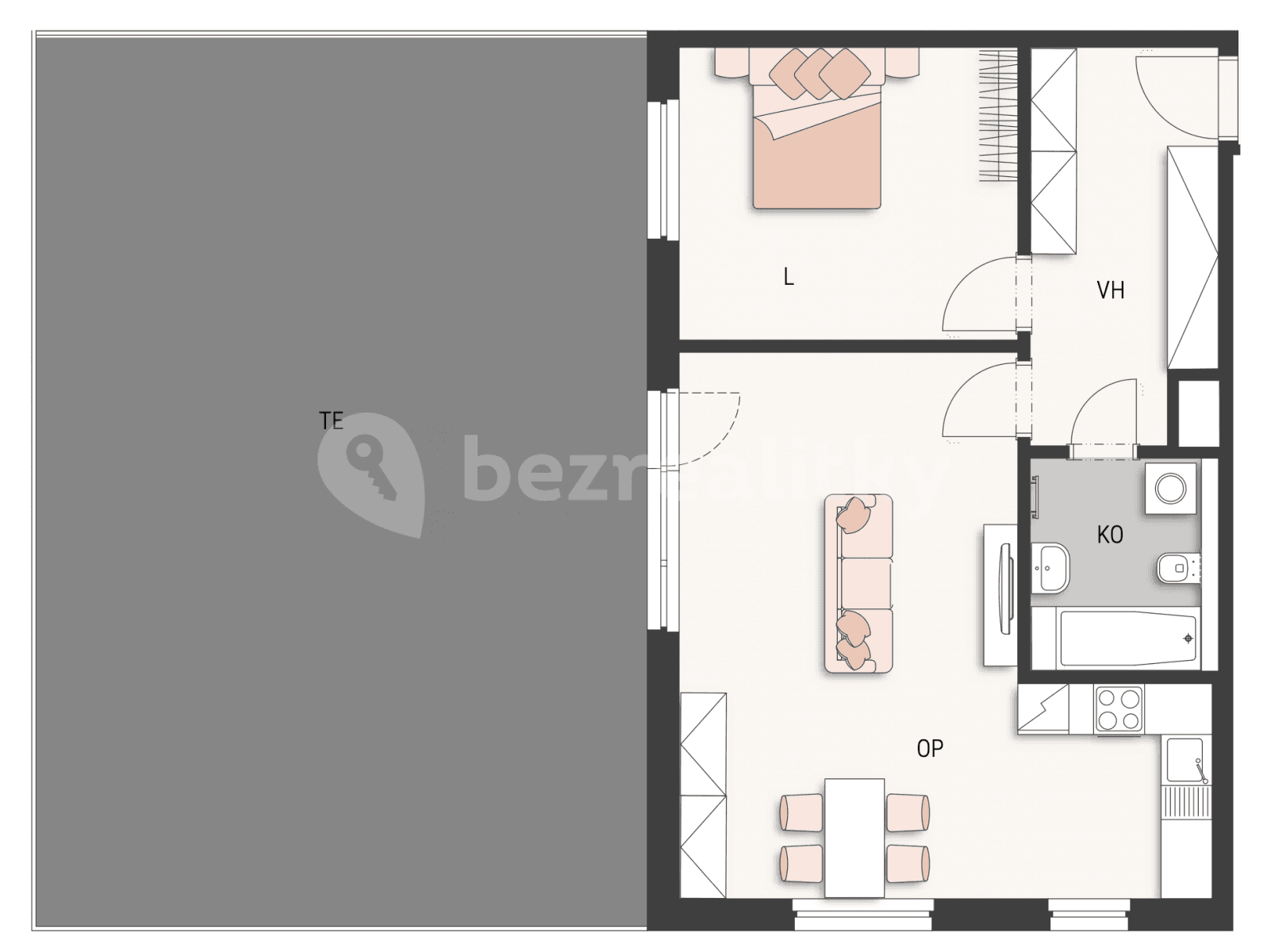 Prenájom bytu 2-izbový 65 m², Praha, Praha Prenájom bytu 2-izbový 65 m², Praha, Praha