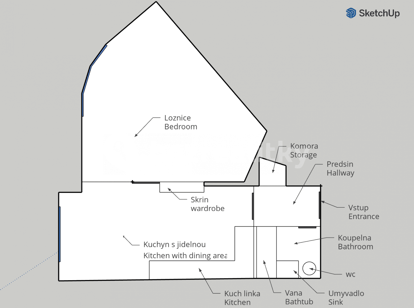 Prenájom bytu 2-izbový 50 m², Oblouková, Praha, Praha Prenájom bytu 2-izbový 50 m², Oblouková, Praha, Praha