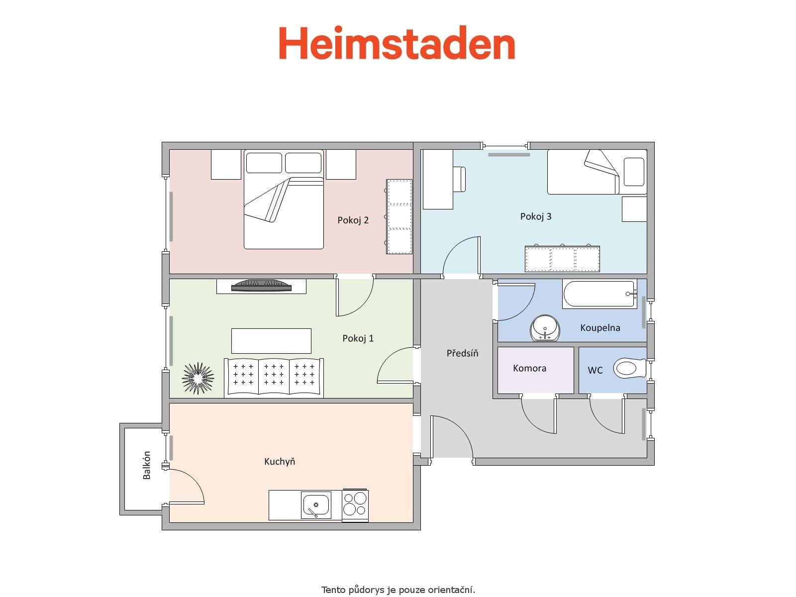 Prenájom bytu 3-izbový 72 m², Klimšova, Havířov, Moravskoslezský kraj Prenájom bytu 3-izbový 72 m², Klimšova, Havířov, Moravskoslezský kraj