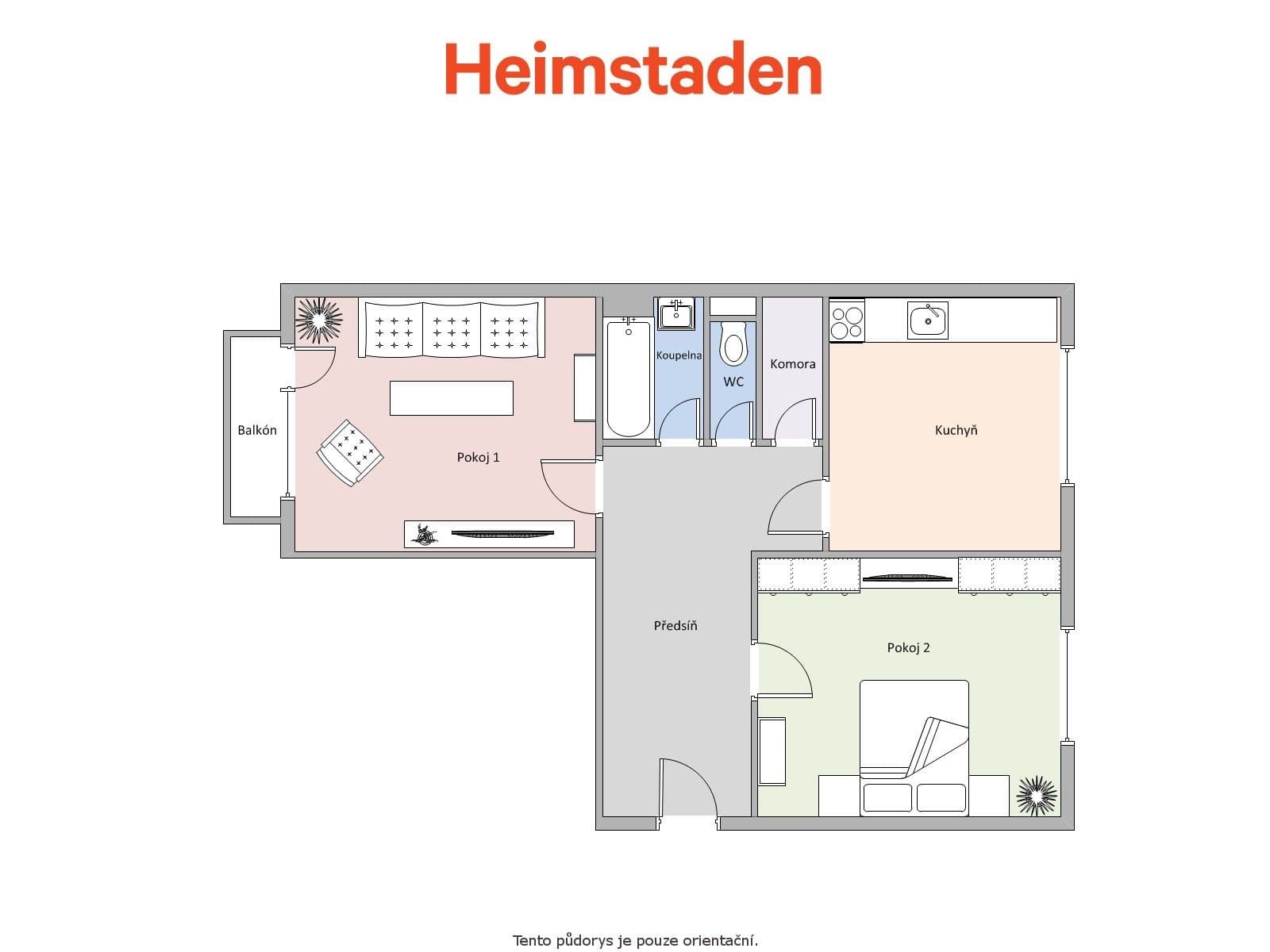 Prenájom bytu 2-izbový 56 m², Mickiewiczova, Havířov, Moravskoslezský kraj Prenájom bytu 2-izbový 56 m², Mickiewiczova, Havířov, Moravskoslezský kraj