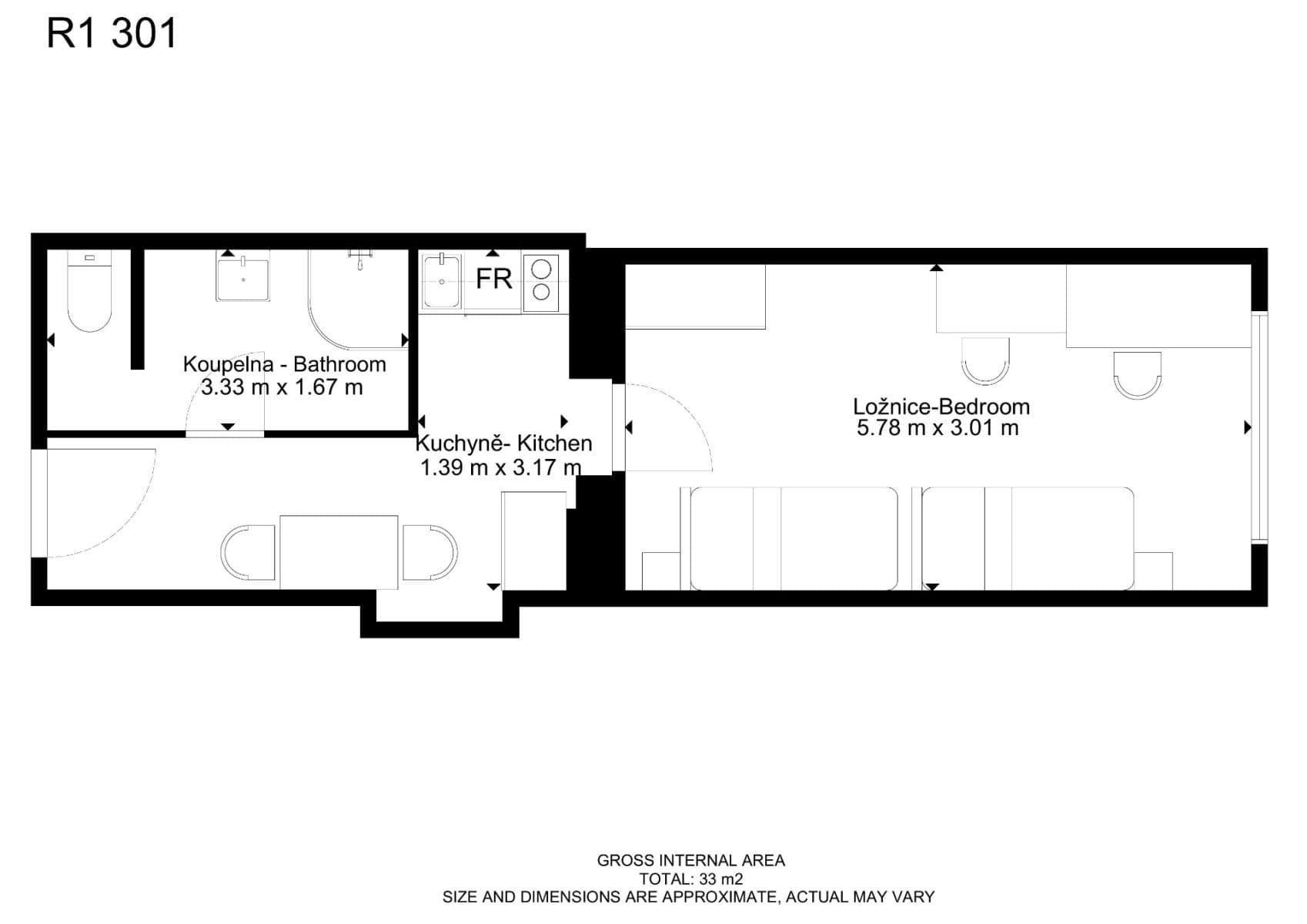 Prenájom bytu 1-izbový 31 m², Václavská, Brno, Jihomoravský kraj Prenájom bytu 1-izbový 31 m², Václavská, Brno, Jihomoravský kraj