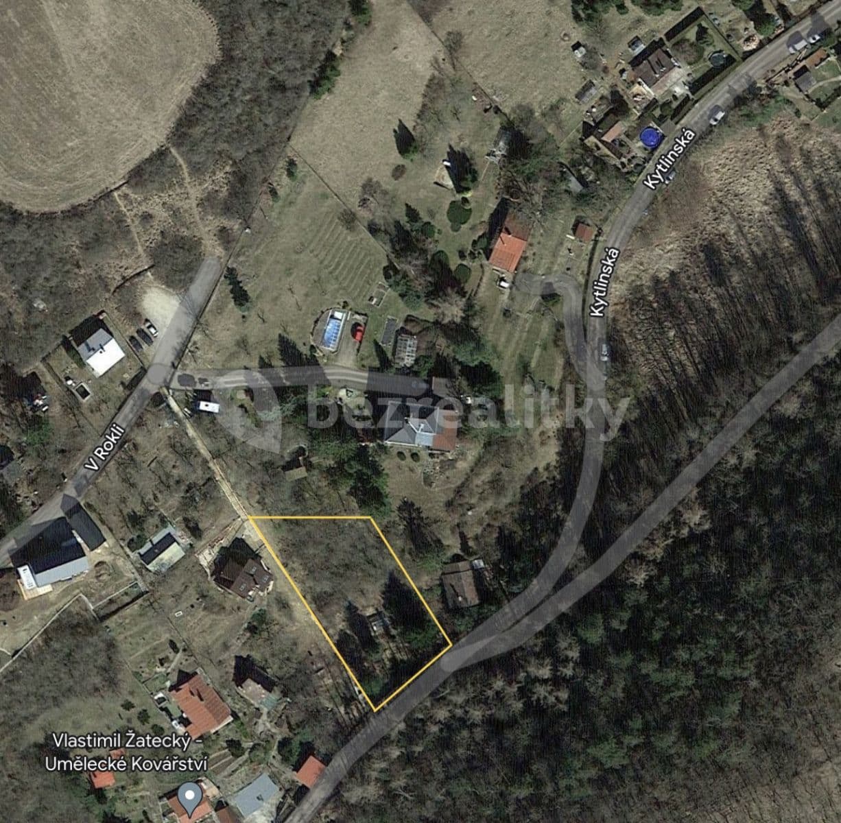 Predaj pozemku 1.500 m², Kytlinská, Hlásná Třebaň, Středočeský kraj