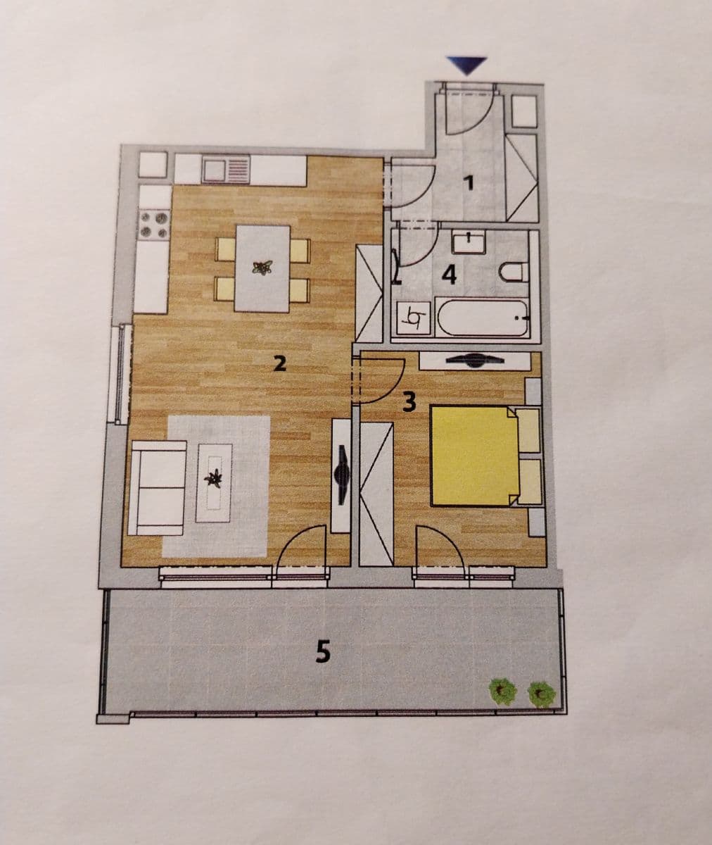 Prenájom bytu 2-izbový 54 m², K Vystrkovu, Praha, Praha Prenájom bytu 2-izbový 54 m², K Vystrkovu, Praha, Praha