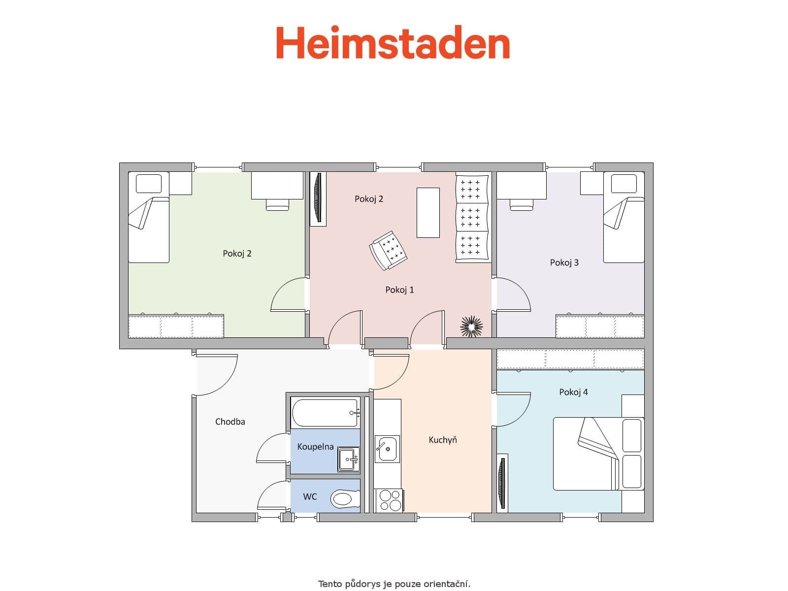 Prenájom bytu 4-izbový 84 m², Klimšova, Havířov, Moravskoslezský kraj Prenájom bytu 4-izbový 84 m², Klimšova, Havířov, Moravskoslezský kraj