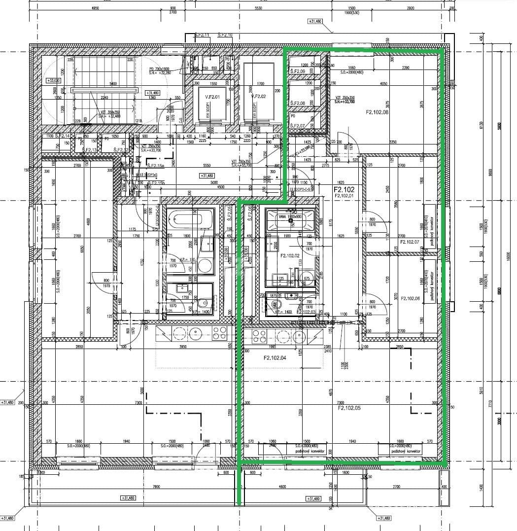 Prenájom bytu 4-izbový 90 m², U Uranie, Praha, Praha Prenájom bytu 4-izbový 90 m², U Uranie, Praha, Praha
