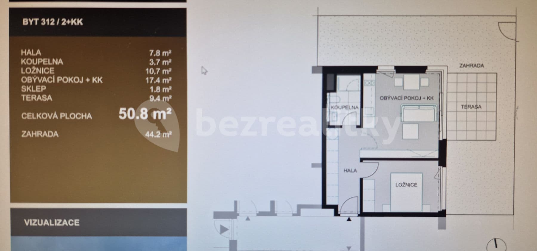 Prenájom bytu 2-izbový 51 m², Ke Hřišti, Černošice, Středočeský kraj Prenájom bytu 2-izbový 51 m², Ke Hřišti, Černošice, Středočeský kraj
