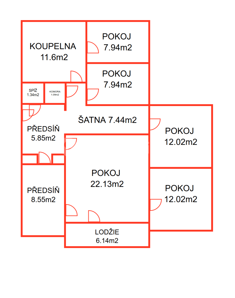 Prenájom bytu 5-izbový 106 m², Brno, Jihomoravský kraj Prenájom bytu 5-izbový 106 m², Brno, Jihomoravský kraj