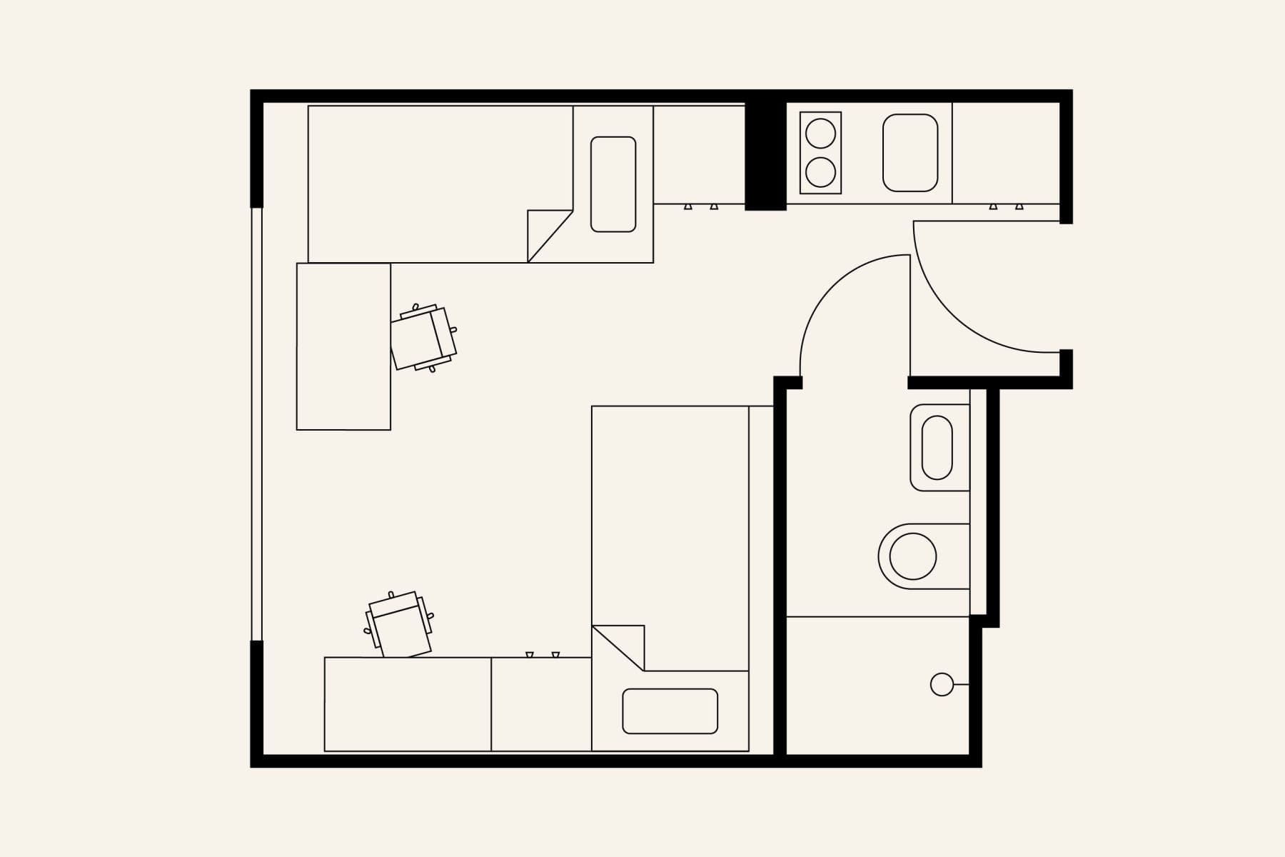 Prenájom bytu 1-izbový 17 m², Na Zátorách, Praha, Praha Prenájom bytu 1-izbový 17 m², Na Zátorách, Praha, Praha
