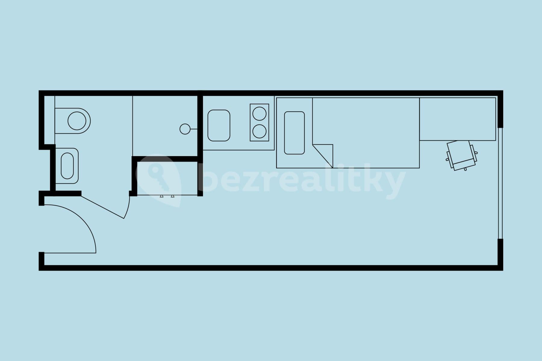 Prenájom bytu 1-izbový 15 m², Na Zátorách, Praha, Praha Prenájom bytu 1-izbový 15 m², Na Zátorách, Praha, Praha