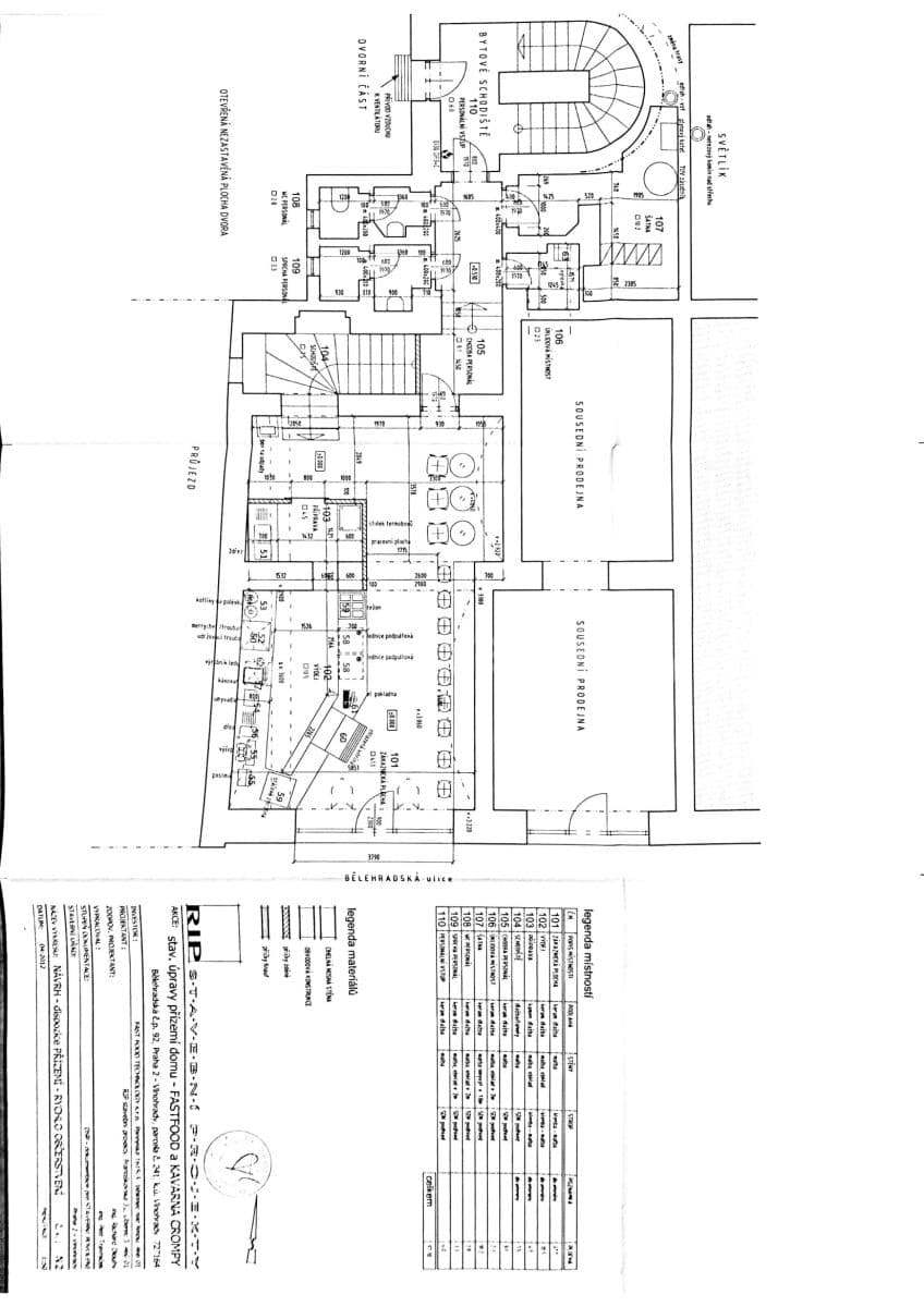 Prenájom nebytového priestoru 210 m², Bělehradská, Praha, Praha Prenájom nebytového priestoru 210 m², Bělehradská, Praha, Praha