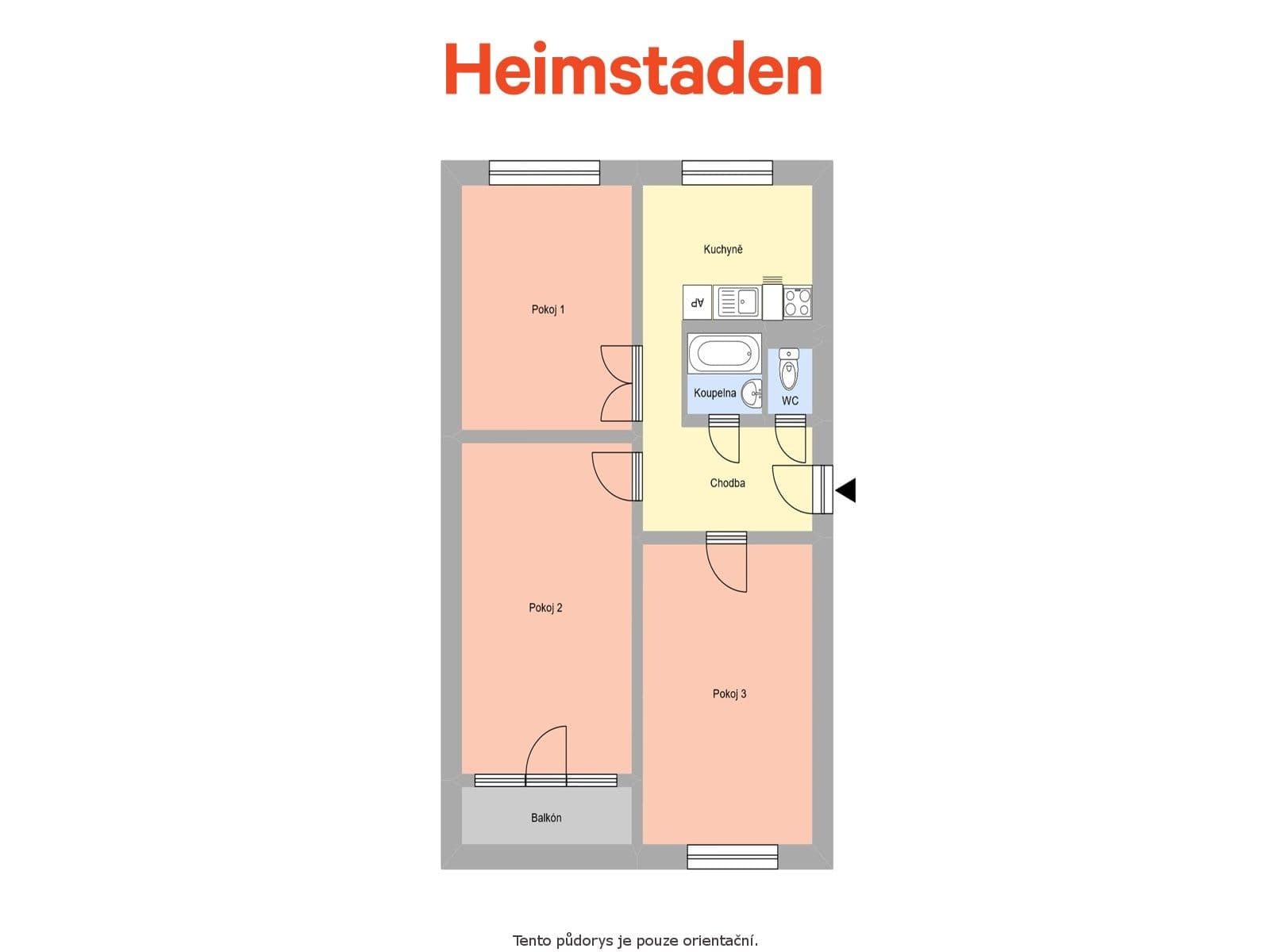 Prenájom bytu 3-izbový 69 m², Matuškova, Havířov, Moravskoslezský kraj Prenájom bytu 3-izbový 69 m², Matuškova, Havířov, Moravskoslezský kraj