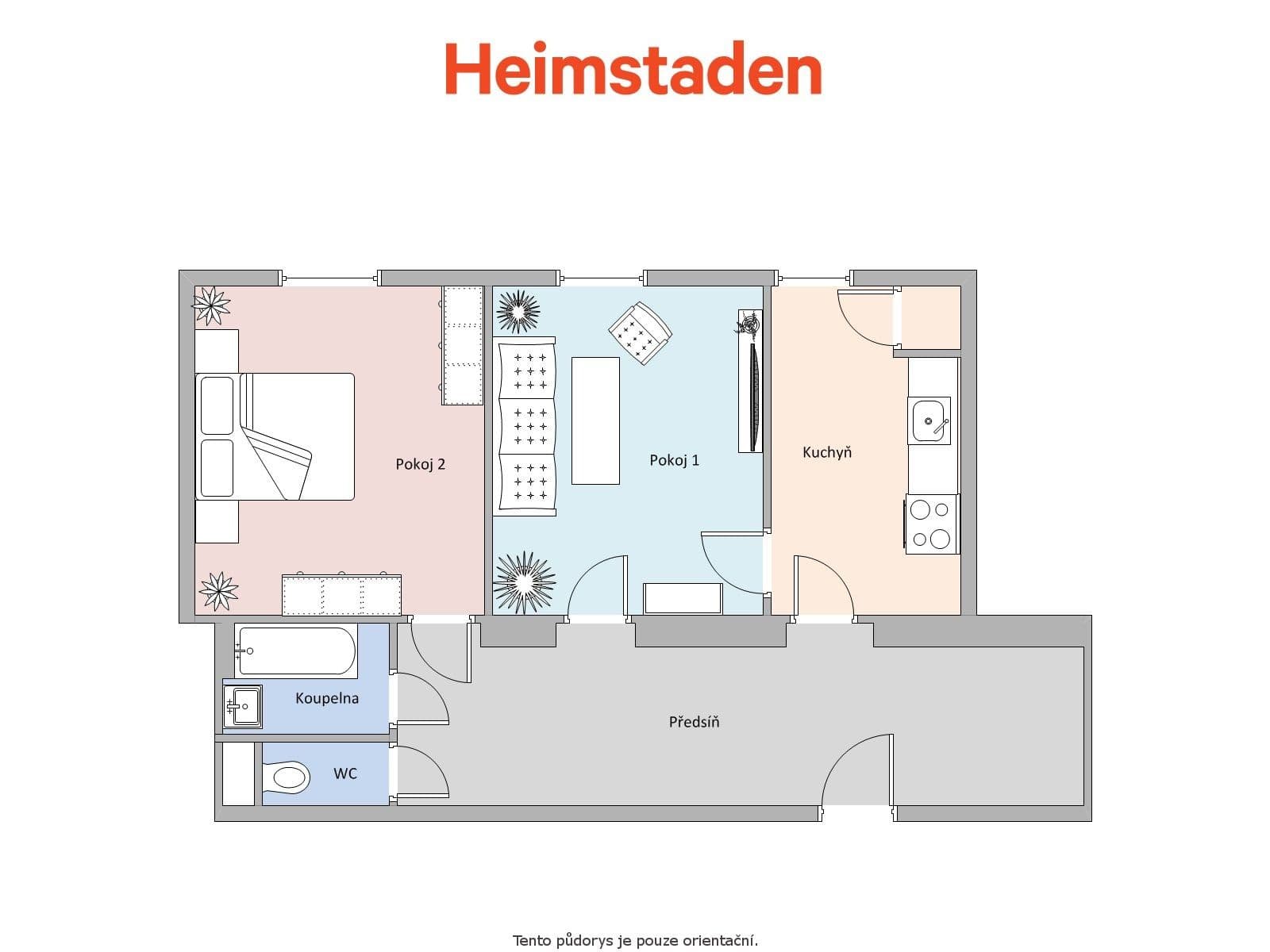 Prenájom bytu 2-izbový 59 m², Československé armády, Havířov, Moravskoslezský kraj Prenájom bytu 2-izbový 59 m², Československé armády, Havířov, Moravskoslezský kraj