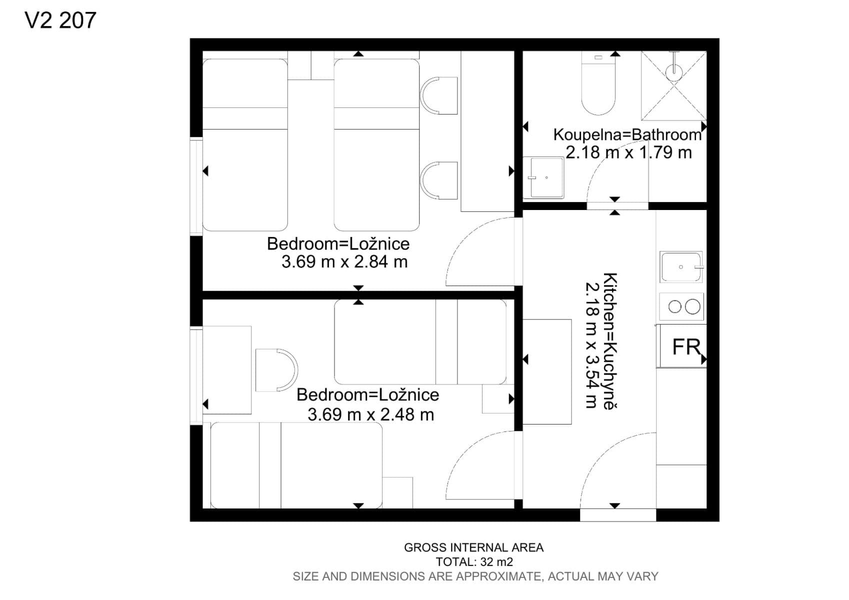 Prenájom bytu 2-izbový 31 m², Václavská, Brno, Jihomoravský kraj Prenájom bytu 2-izbový 31 m², Václavská, Brno, Jihomoravský kraj