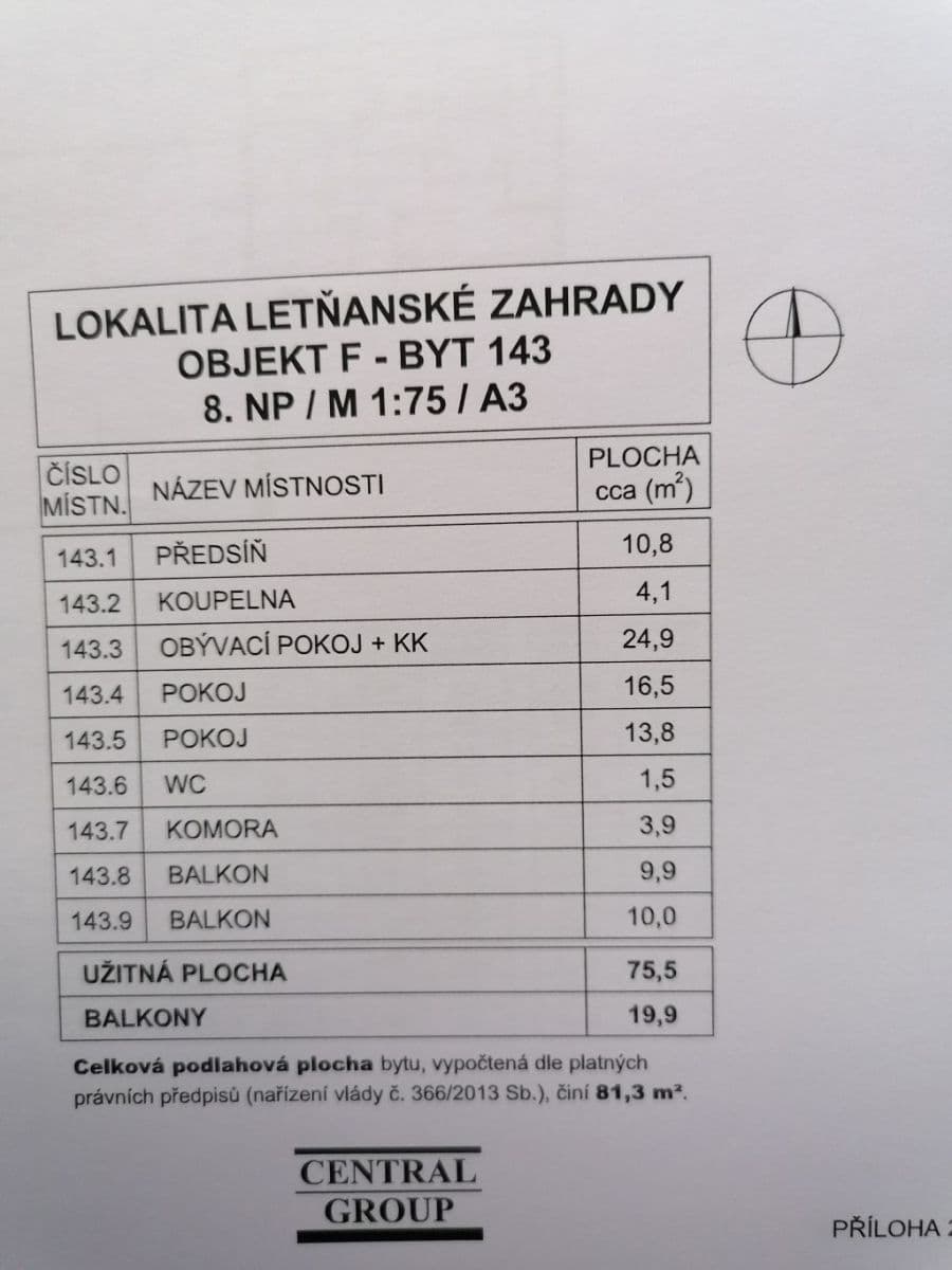 Predaj bytu 3-izbový 81 m², Kadečkové, Praha, Praha Predaj bytu 3-izbový 81 m², Kadečkové, Praha, Praha