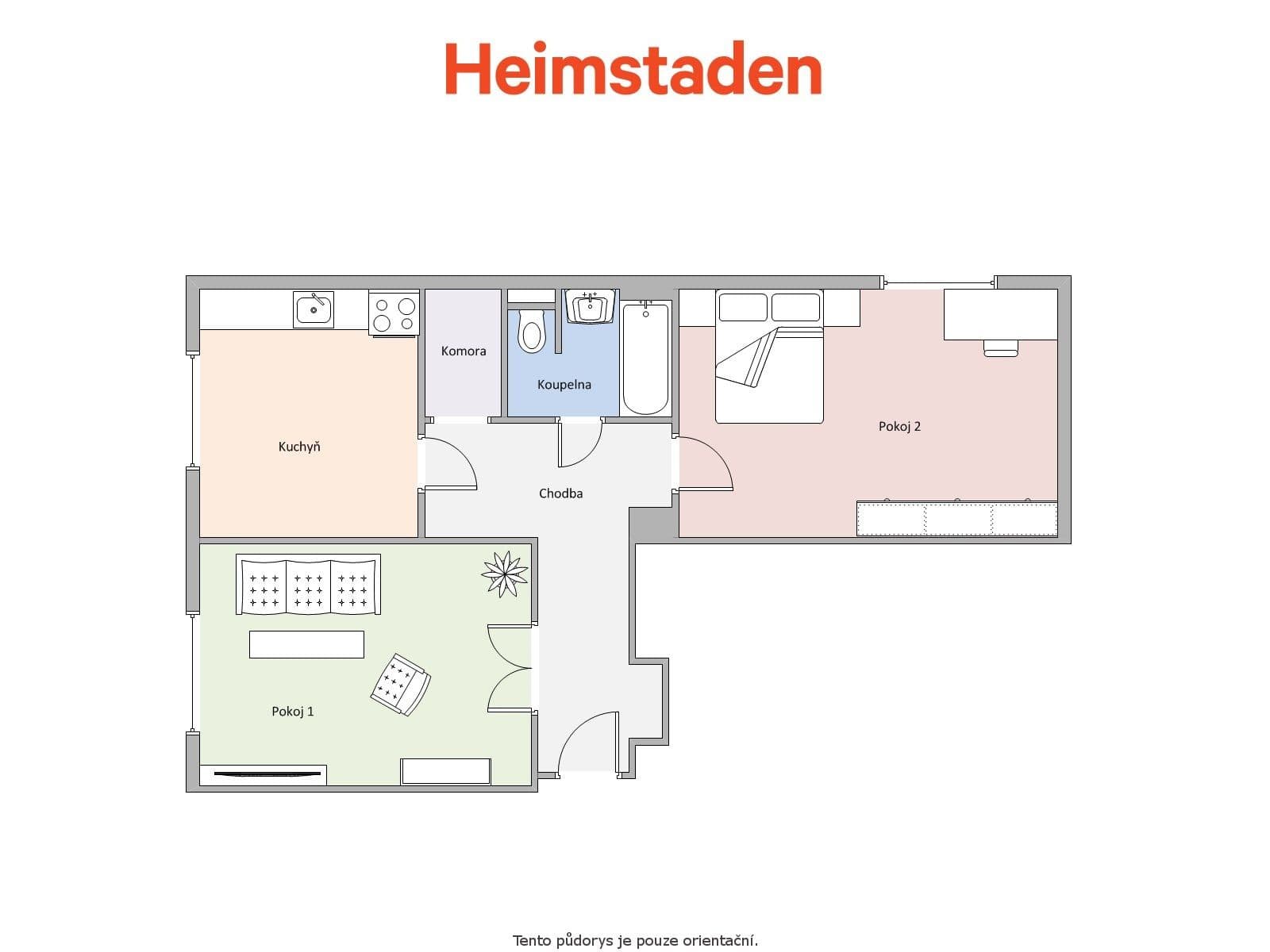 Prenájom bytu 2-izbový 54 m², Marie Majerové, Havířov, Moravskoslezský kraj Prenájom bytu 2-izbový 54 m², Marie Majerové, Havířov, Moravskoslezský kraj