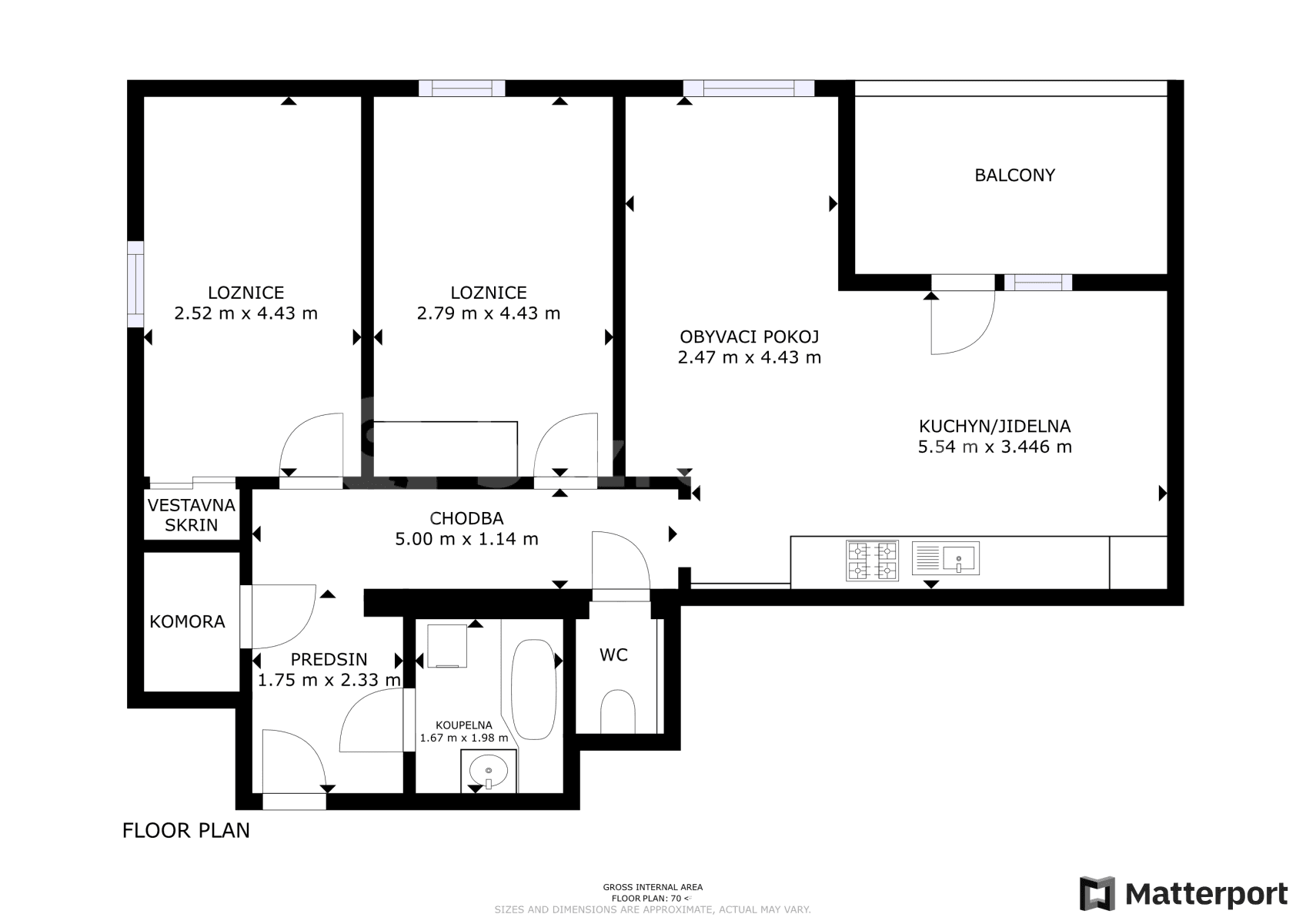Prenájom bytu 3-izbový 68 m², Cesta brigádníků, Kralupy nad Vltavou, Středočeský kraj Prenájom bytu 3-izbový 68 m², Cesta brigádníků, Kralupy nad Vltavou, Středočeský kraj