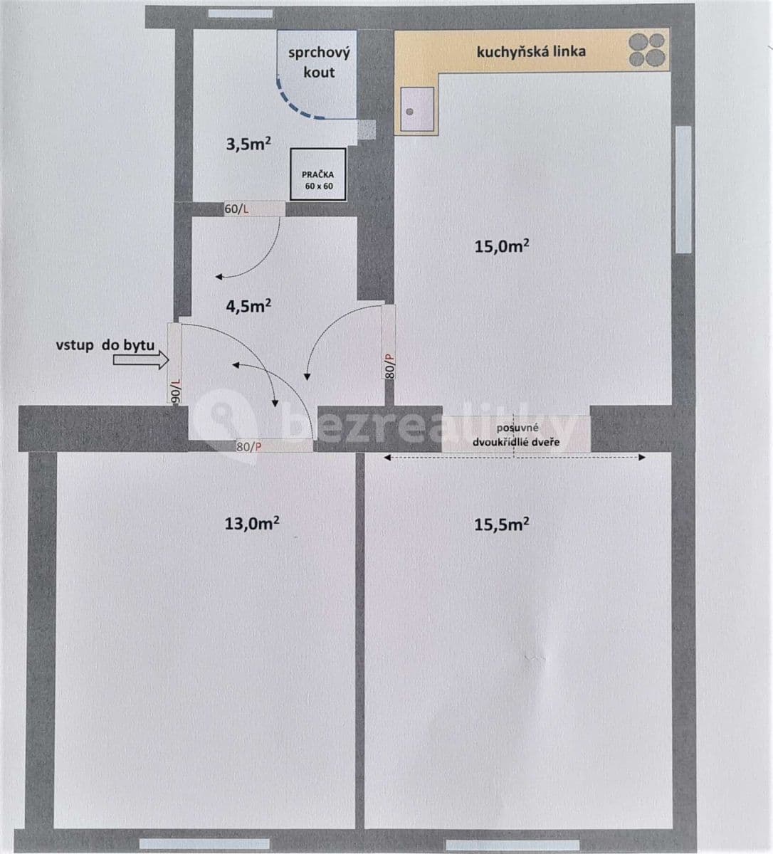 Prenájom bytu 2-izbový 51 m², Dvouletky, Ostrava, Moravskoslezský kraj Prenájom bytu 2-izbový 51 m², Dvouletky, Ostrava, Moravskoslezský kraj