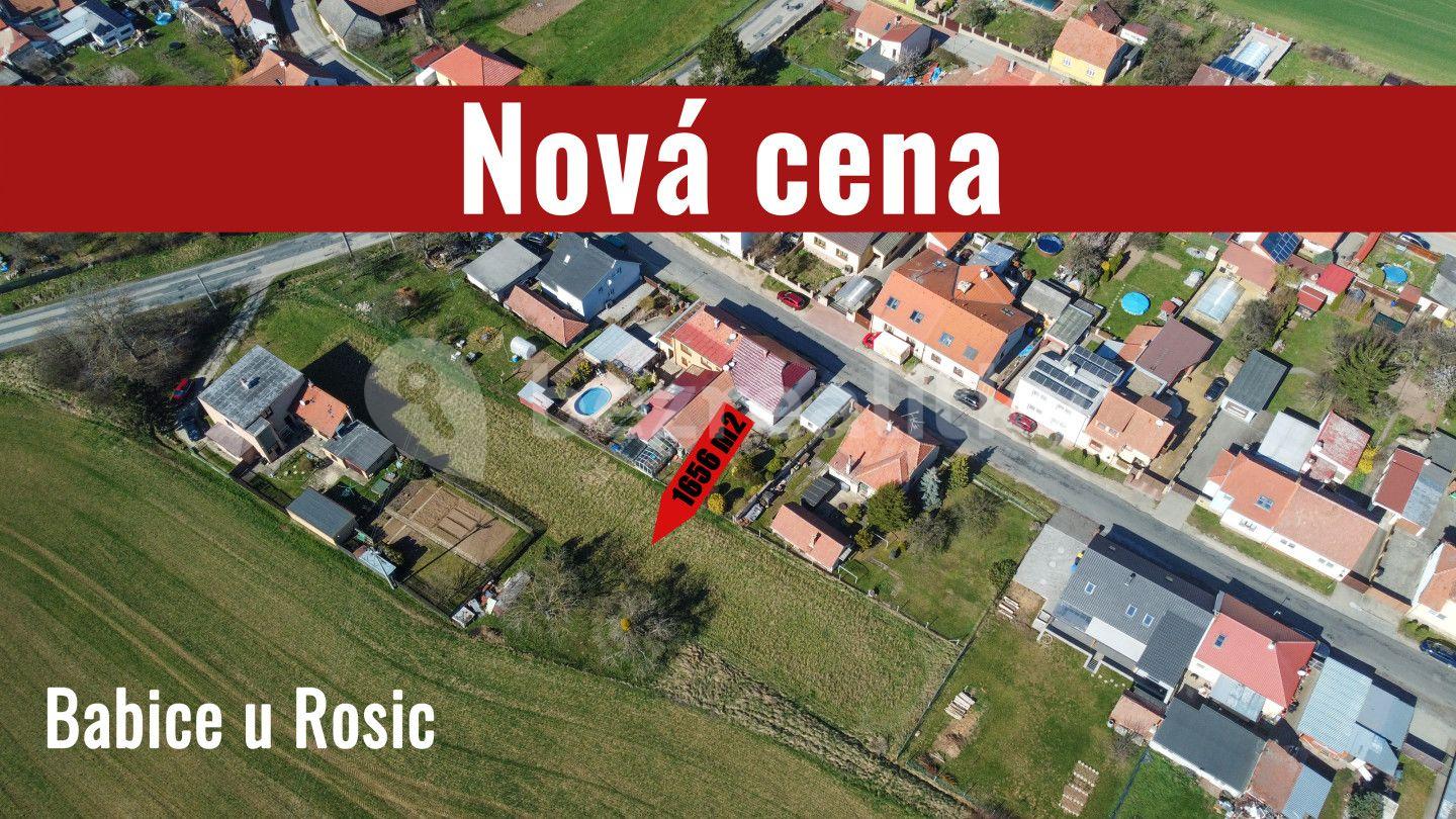 Predaj pozemku 1.656 m², Babice u Rosic, Jihomoravský kraj