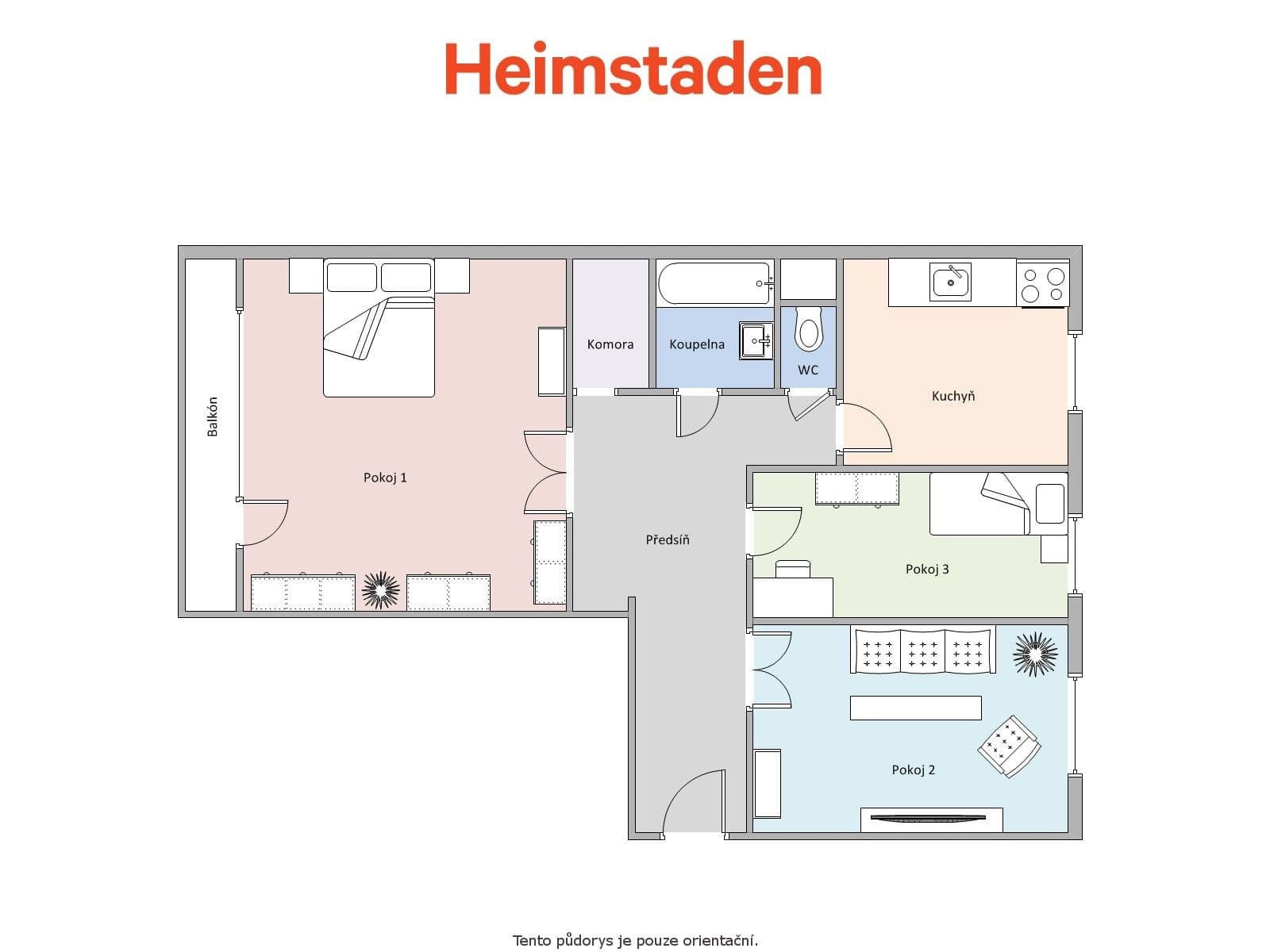 Prenájom bytu 3-izbový 72 m², Ke Studánce, Orlová, Moravskoslezský kraj Prenájom bytu 3-izbový 72 m², Ke Studánce, Orlová, Moravskoslezský kraj