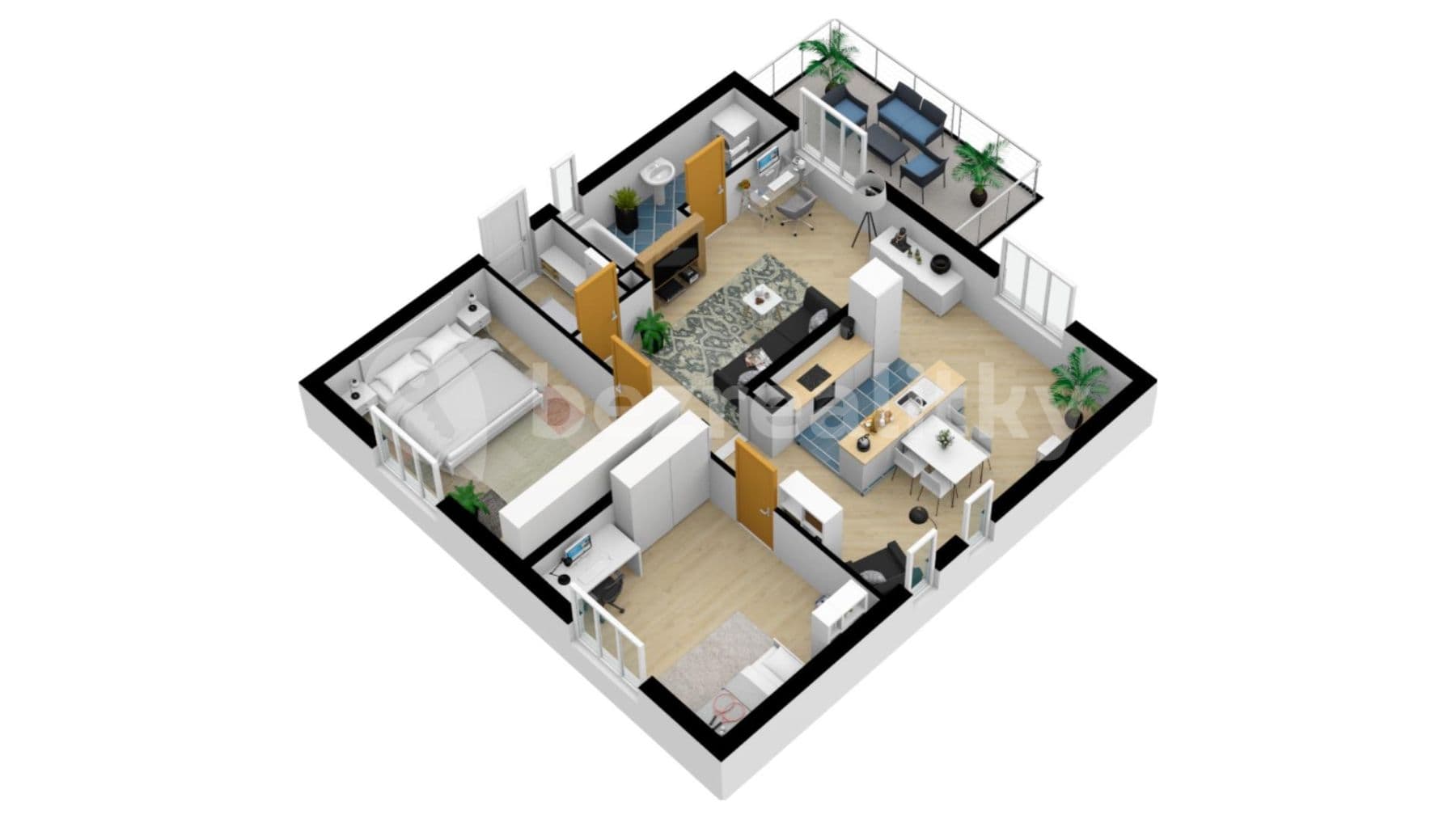Prenájom bytu 3-izbový 398 m², V Rybníčkách, Praha, Praha Prenájom bytu 3-izbový 398 m², V Rybníčkách, Praha, Praha
