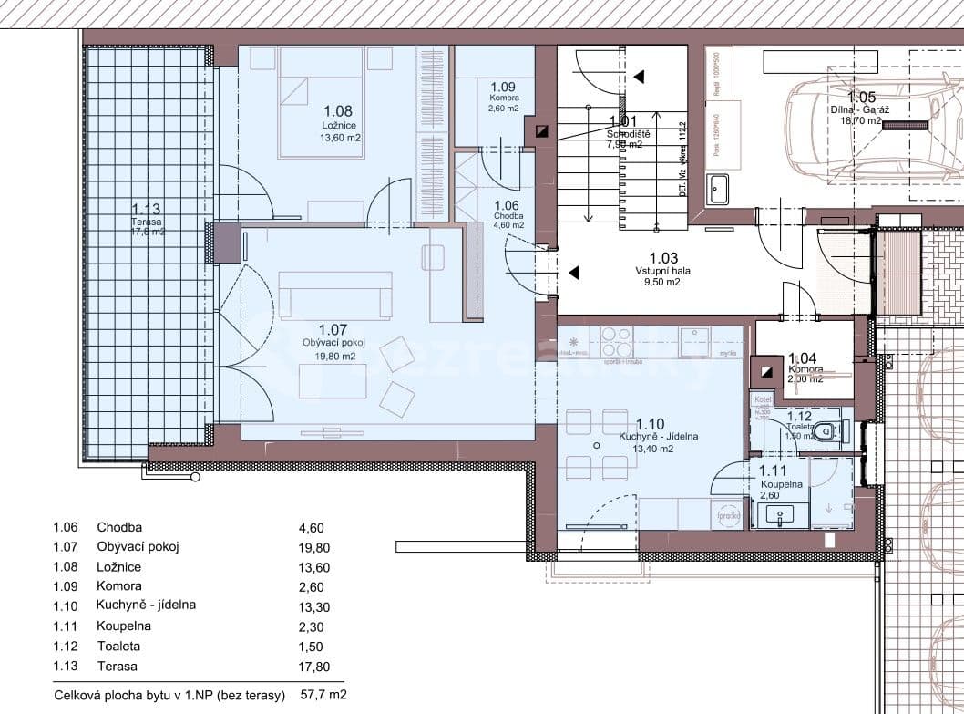 Prenájom bytu 2-izbový 57 m², Veverské Knínice, Jihomoravský kraj Prenájom bytu 2-izbový 57 m², Veverské Knínice, Jihomoravský kraj