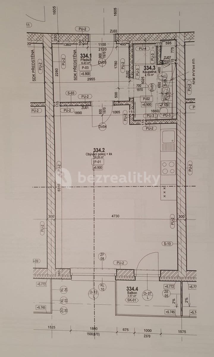 Prenájom bytu 1-izbový 42 m², Škrábkových, Praha, Praha Prenájom bytu 1-izbový 42 m², Škrábkových, Praha, Praha