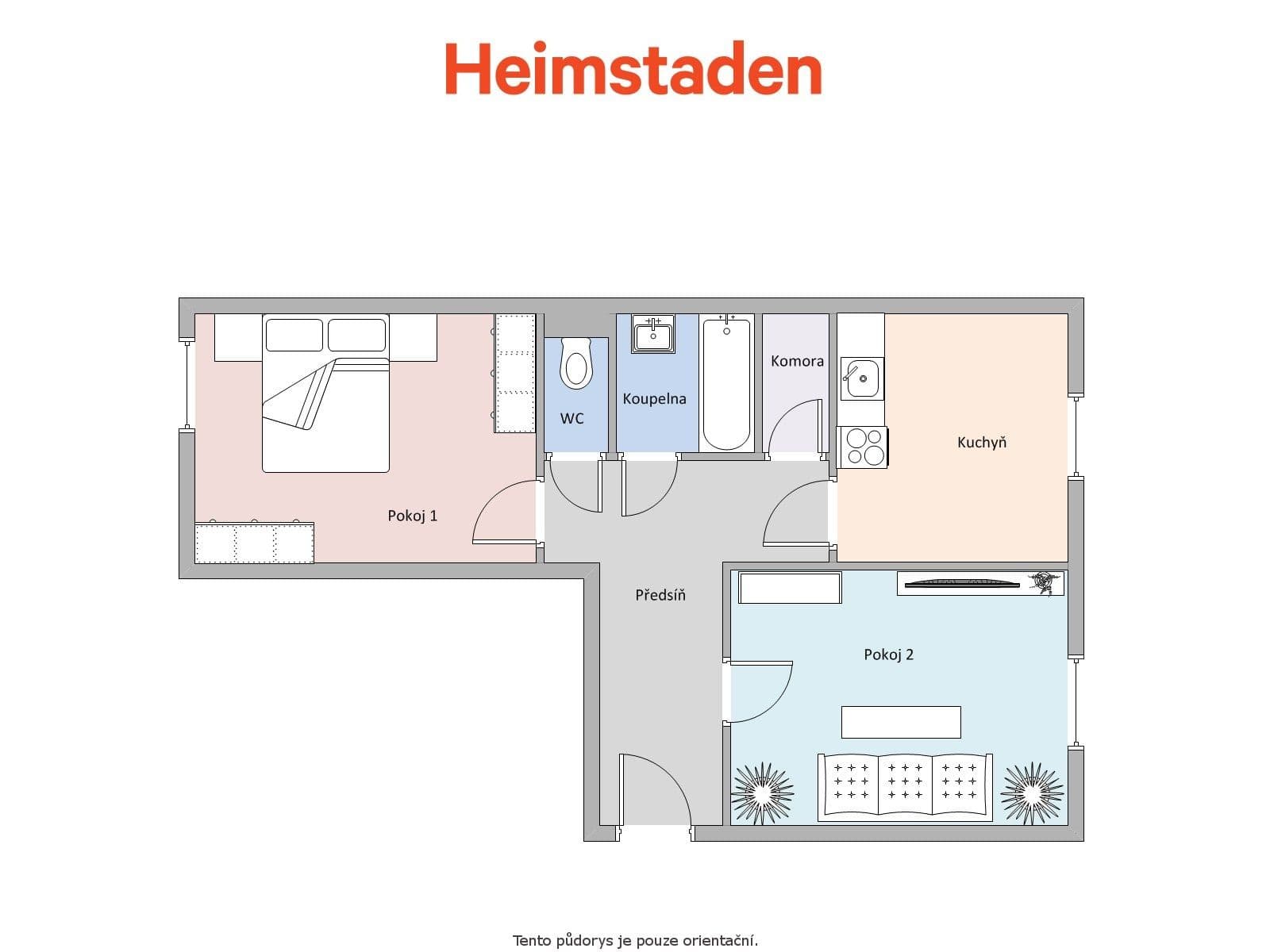 Prenájom bytu 2-izbový 50 m², Nerudova, Havířov, Moravskoslezský kraj Prenájom bytu 2-izbový 50 m², Nerudova, Havířov, Moravskoslezský kraj