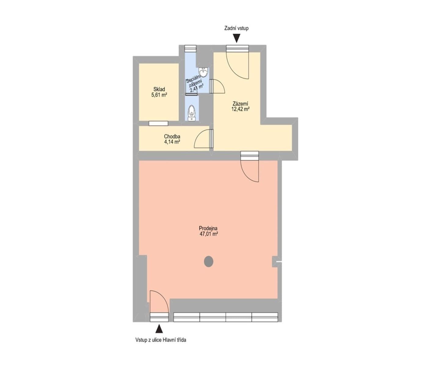 Prenájom nebytového priestoru 71 m², Hlavní třída, Havířov, Moravskoslezský kraj Prenájom nebytového priestoru 71 m², Hlavní třída, Havířov, Moravskoslezský kraj