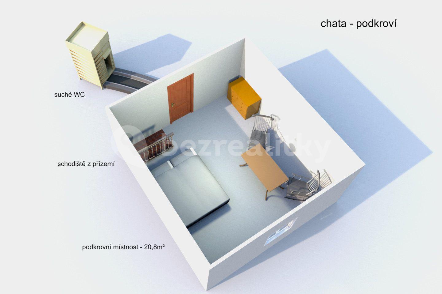 Predaj rekreačného objektu 45 m², pozemek 35 m², Chlum, Plzeňský kraj