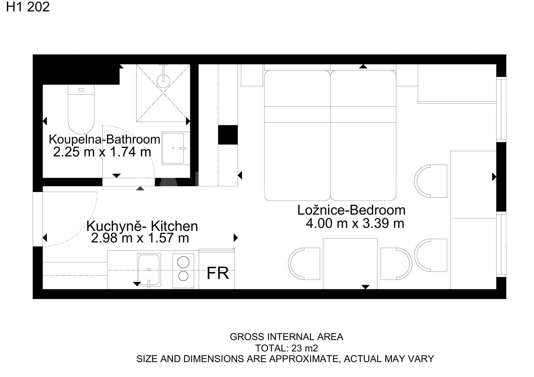 Prenájom bytu 1-izbový 21 m², Hybešova, Brno, Jihomoravský kraj Prenájom bytu 1-izbový 21 m², Hybešova, Brno, Jihomoravský kraj