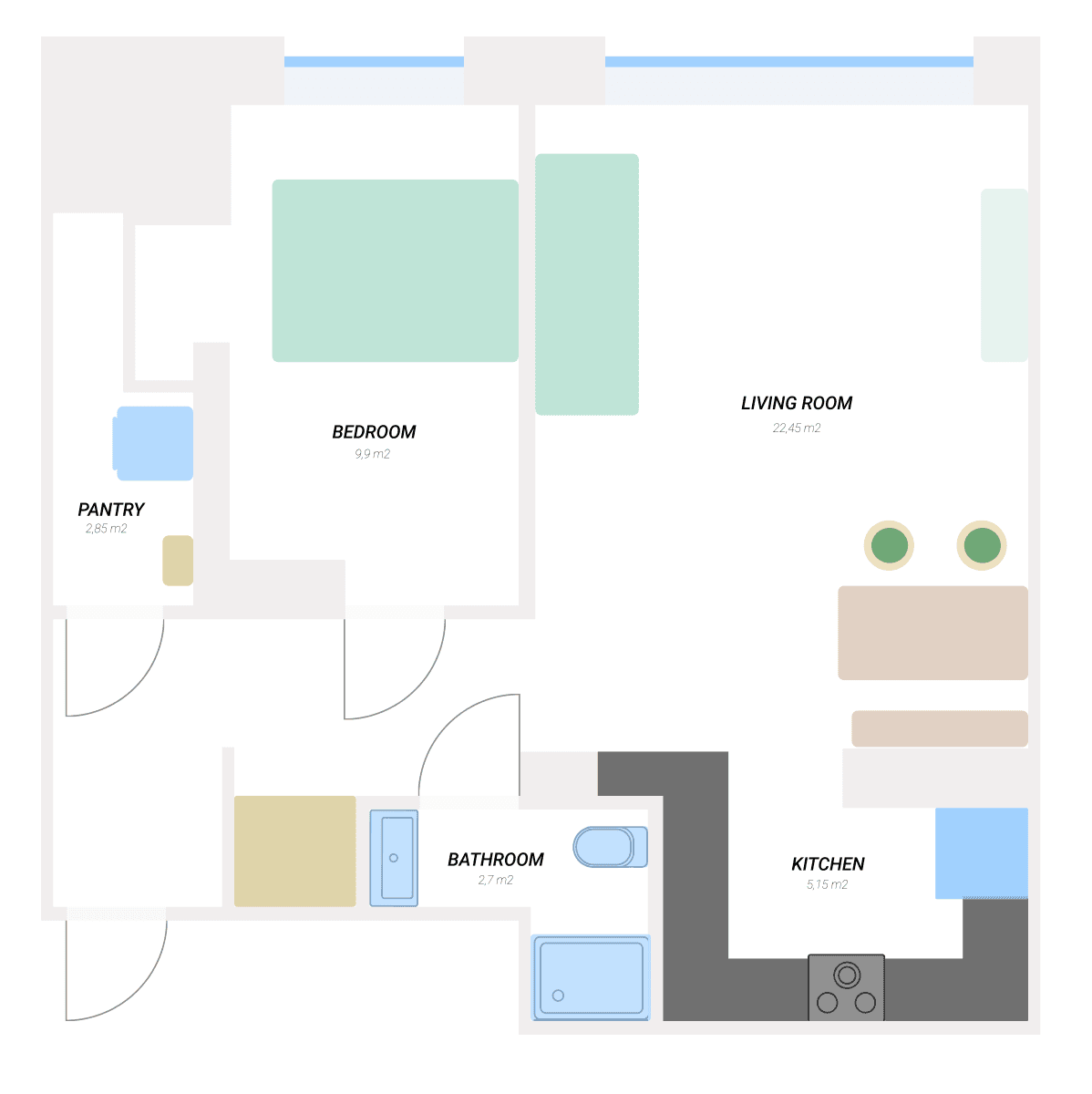 Prenájom bytu 2-izbový 52 m², Šárecká, Praha, Praha Prenájom bytu 2-izbový 52 m², Šárecká, Praha, Praha