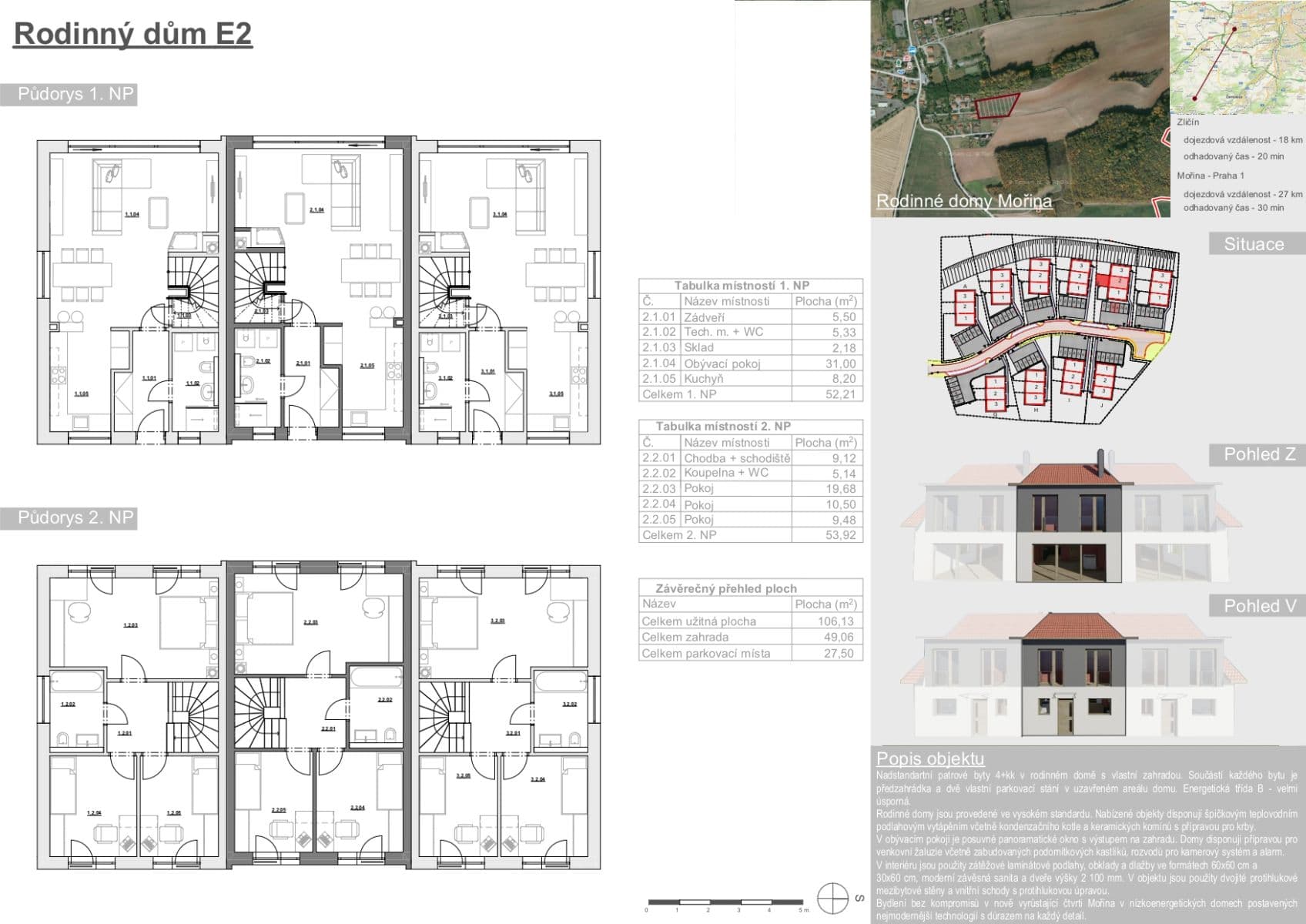 Predaj domu 106 m², pozemek 147 m², Mořina, Středočeský kraj Predaj domu 106 m², pozemek 147 m², Mořina, Středočeský kraj