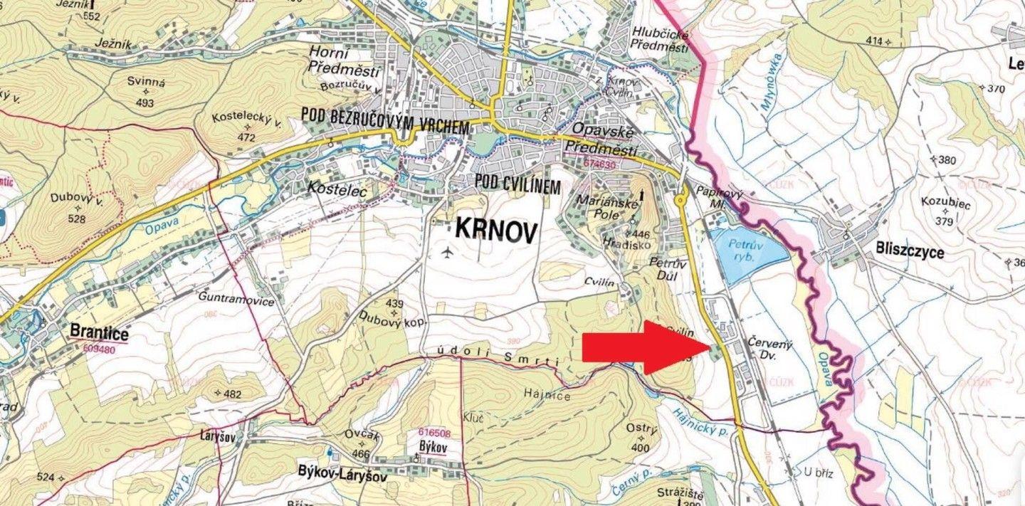 Predaj pozemku 308 m², Krnov, Moravskoslezský kraj