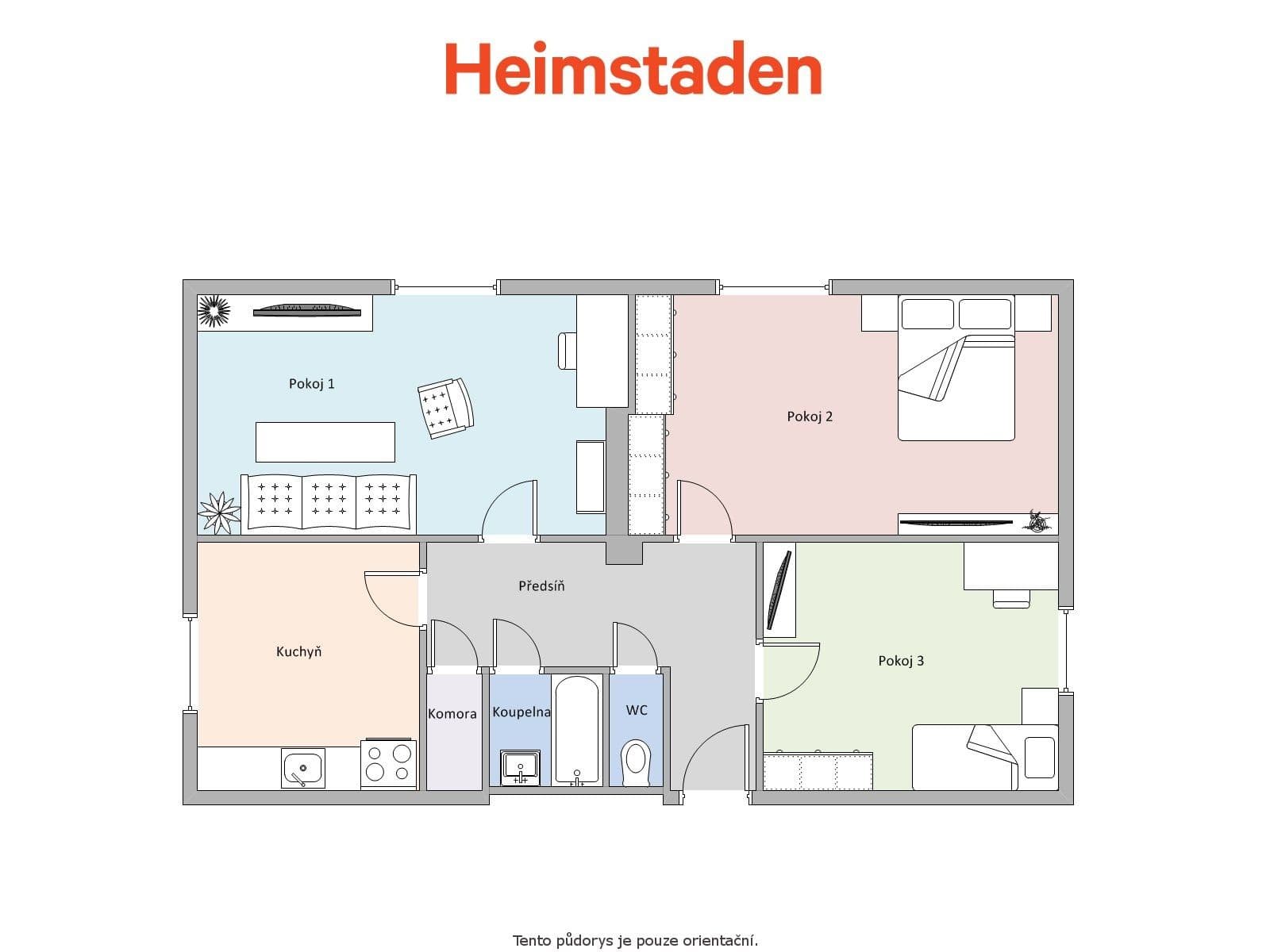 Prenájom bytu 3-izbový 74 m², Nerudova, Havířov, Moravskoslezský kraj Prenájom bytu 3-izbový 74 m², Nerudova, Havířov, Moravskoslezský kraj
