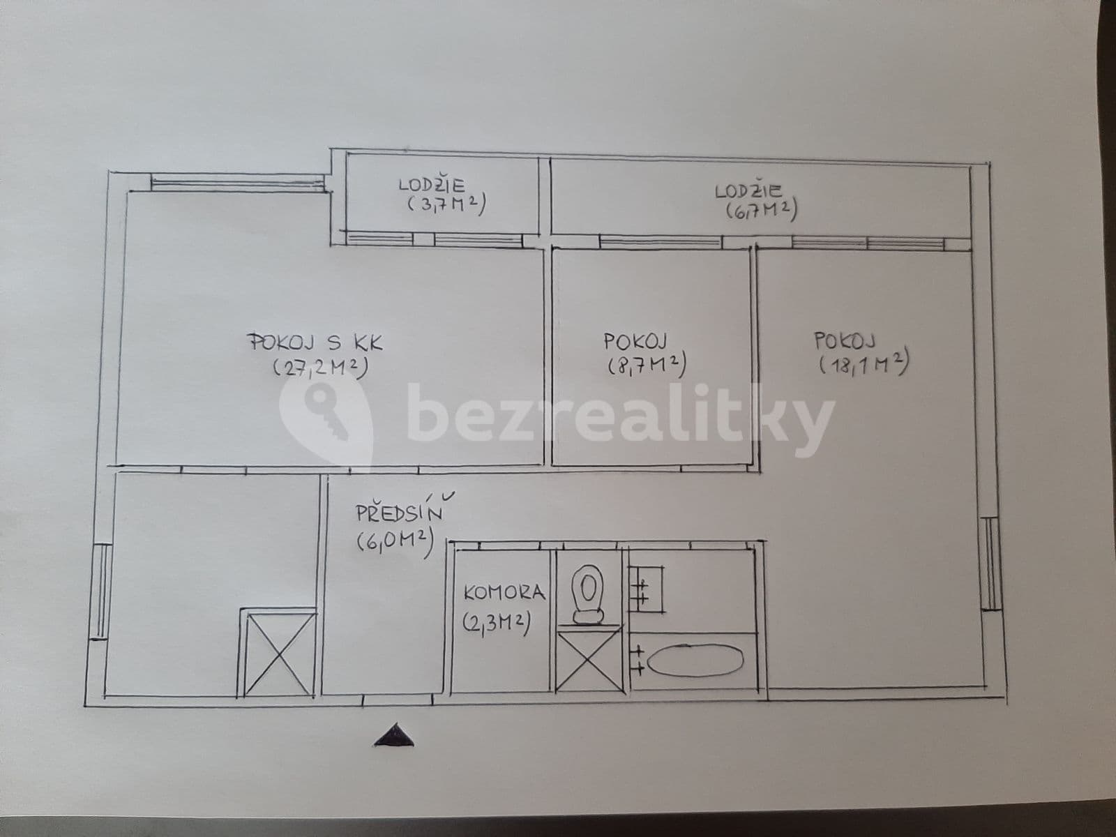 Prenájom bytu 3-izbový 77 m², Šiškova, Praha, Praha Prenájom bytu 3-izbový 77 m², Šiškova, Praha, Praha