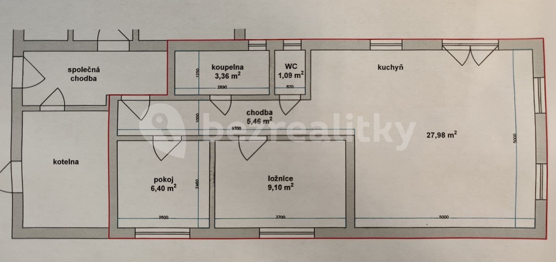 Prenájom bytu 3-izbový 54 m², Tehov, Středočeský kraj Prenájom bytu 3-izbový 54 m², Tehov, Středočeský kraj
