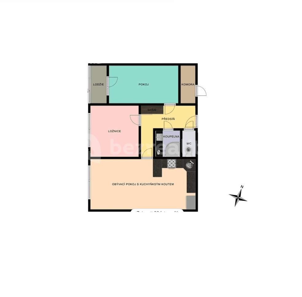 Predaj bytu 3-izbový 65 m², Levského, Praha, Praha