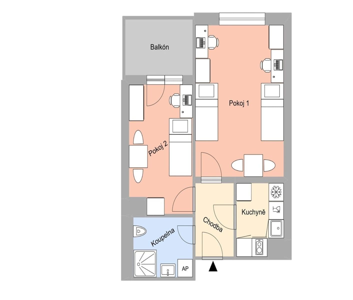 Prenájom bytu 2-izbový 45 m², Magisterská, Plzeň, Plzeňský kraj Prenájom bytu 2-izbový 45 m², Magisterská, Plzeň, Plzeňský kraj