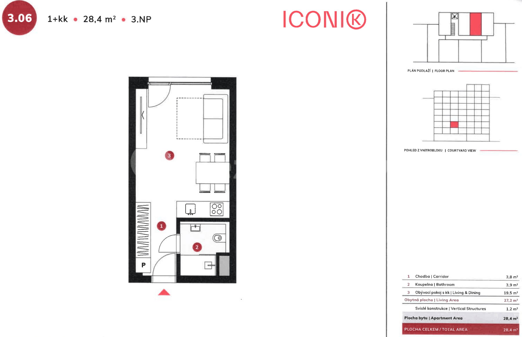Prenájom bytu 1-izbový 28 m², Sokolovská, Praha, Praha Prenájom bytu 1-izbový 28 m², Sokolovská, Praha, Praha