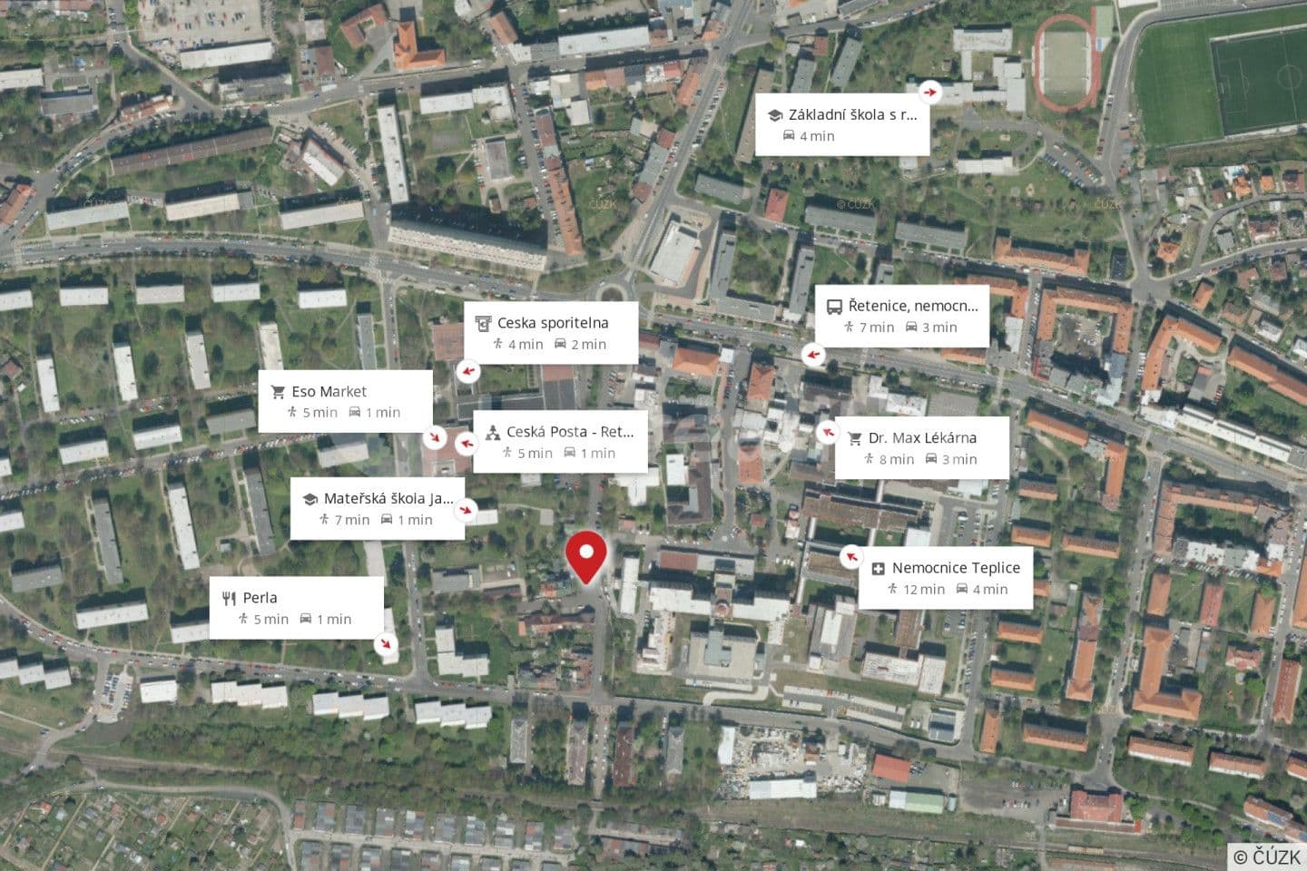 Predaj bytu 1-izbový 22 m², Bratislavská, Teplice, Ústecký kraj