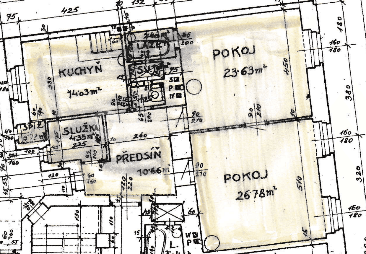 Prenájom bytu 2-izbový 82 m², Přemyslovská, Praha, Praha Prenájom bytu 2-izbový 82 m², Přemyslovská, Praha, Praha