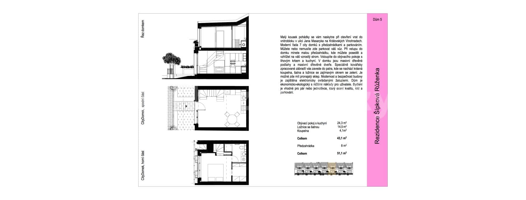 Prenájom bytu 2-izbový 44 m², Jana Masaryka, Praha, Praha Prenájom bytu 2-izbový 44 m², Jana Masaryka, Praha, Praha