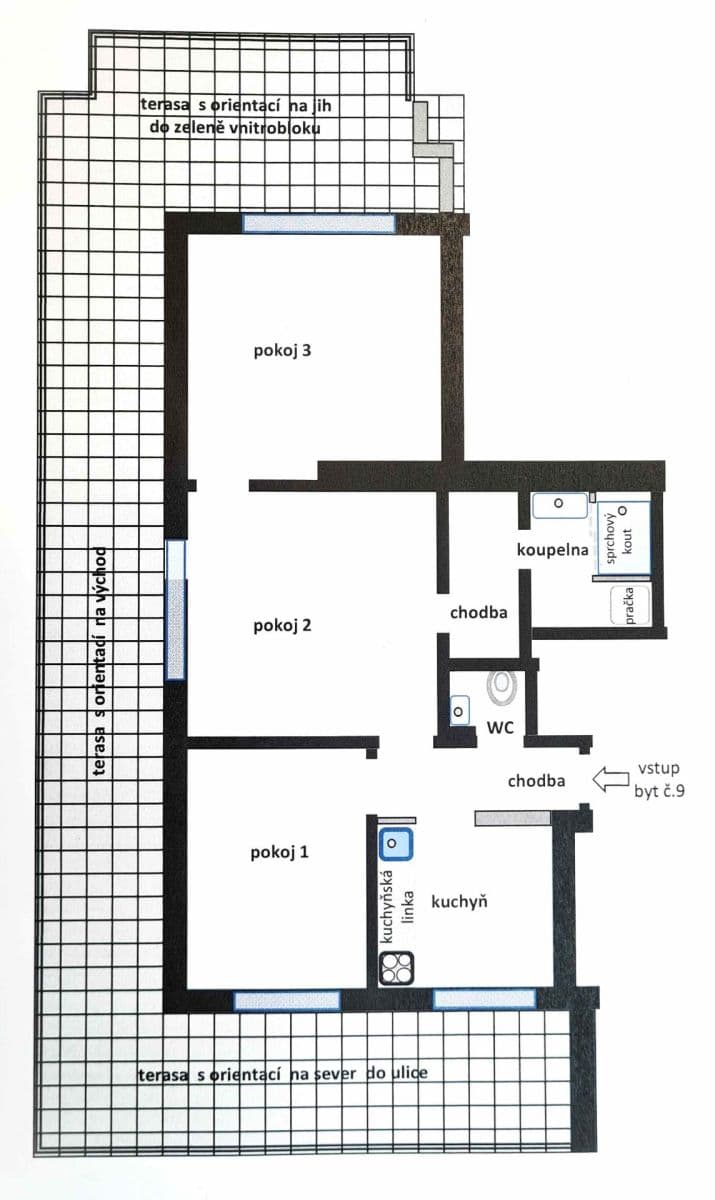 Prenájom bytu 3-izbový 124 m², Jeremenkova, Praha, Praha Prenájom bytu 3-izbový 124 m², Jeremenkova, Praha, Praha