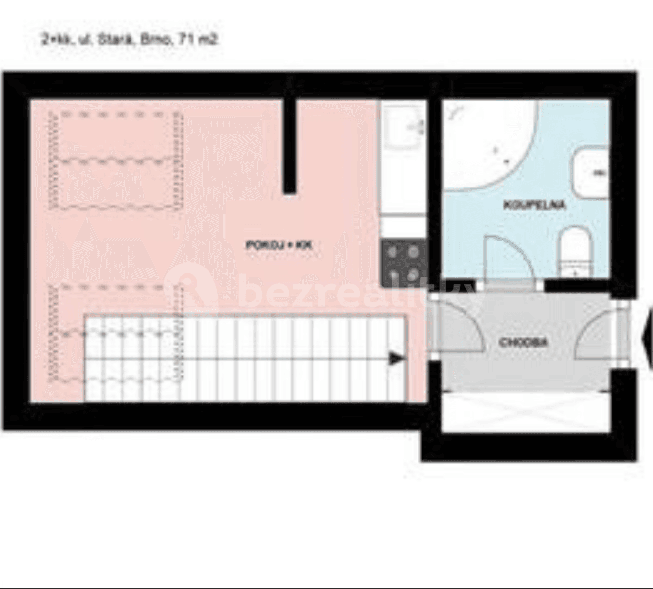 Prenájom bytu 2-izbový 71 m², Stará, Brno, Jihomoravský kraj Prenájom bytu 2-izbový 71 m², Stará, Brno, Jihomoravský kraj