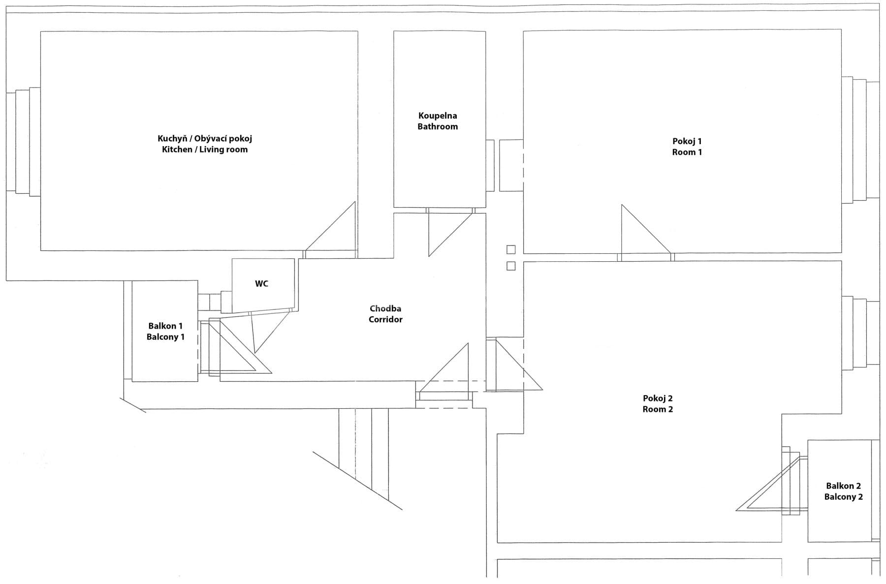 Prenájom bytu 3-izbový 102 m², Starokošířská, Praha, Praha Prenájom bytu 3-izbový 102 m², Starokošířská, Praha, Praha