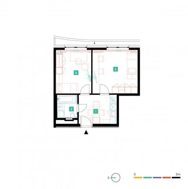 Prenájom bytu 2-izbový 41 m², Mukařovského, Praha, Praha Prenájom bytu 2-izbový 41 m², Mukařovského, Praha, Praha