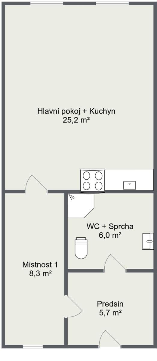 Predaj bytu 1-izbový 52 m², Příční, Brno, Jihomoravský kraj Predaj bytu 1-izbový 52 m², Příční, Brno, Jihomoravský kraj