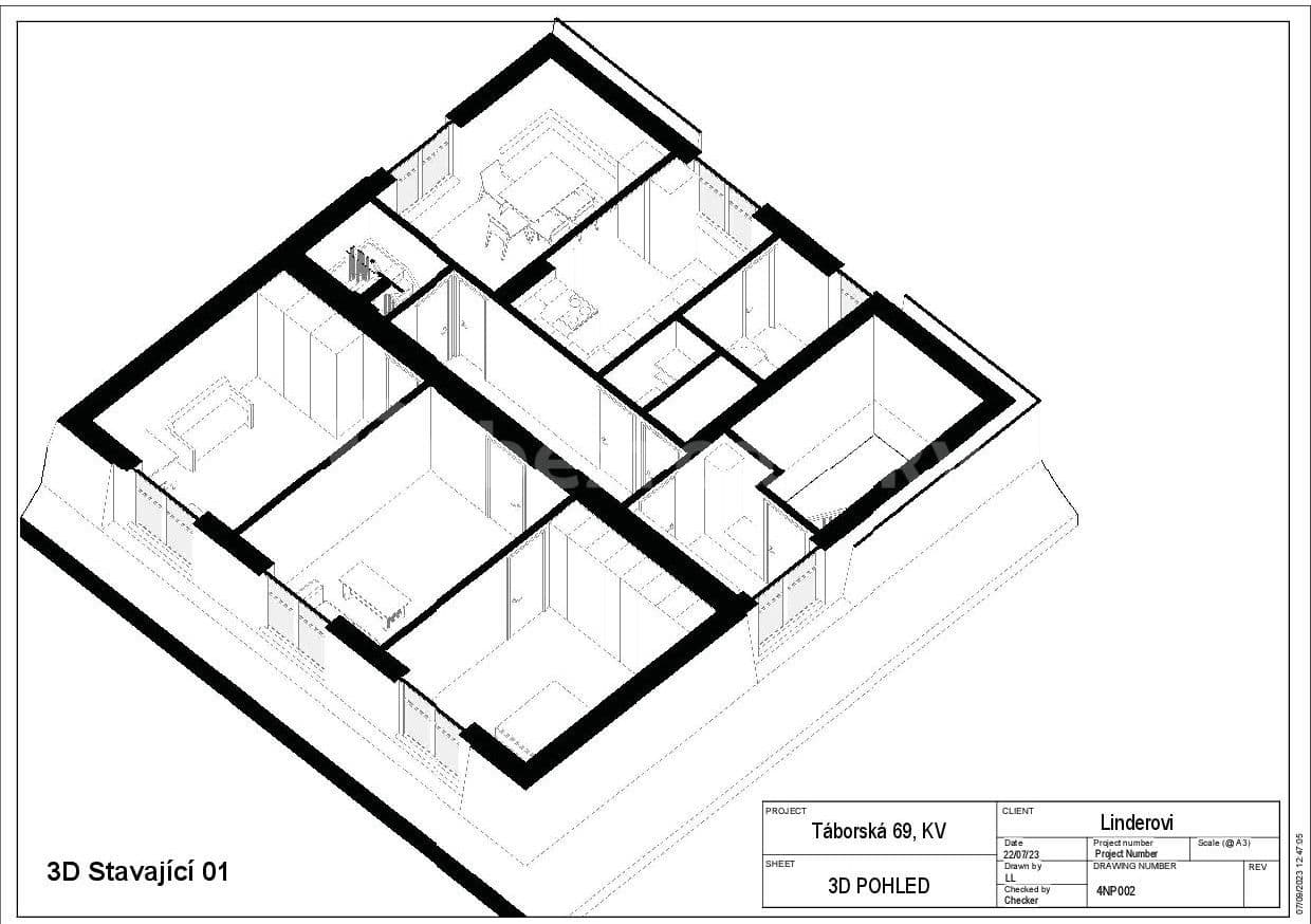 Predaj bytu 4-izbový 125 m², Táborská, Karlovy Vary, Karlovarský kraj