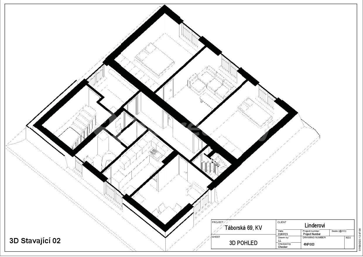 Predaj bytu 4-izbový 125 m², Táborská, Karlovy Vary, Karlovarský kraj